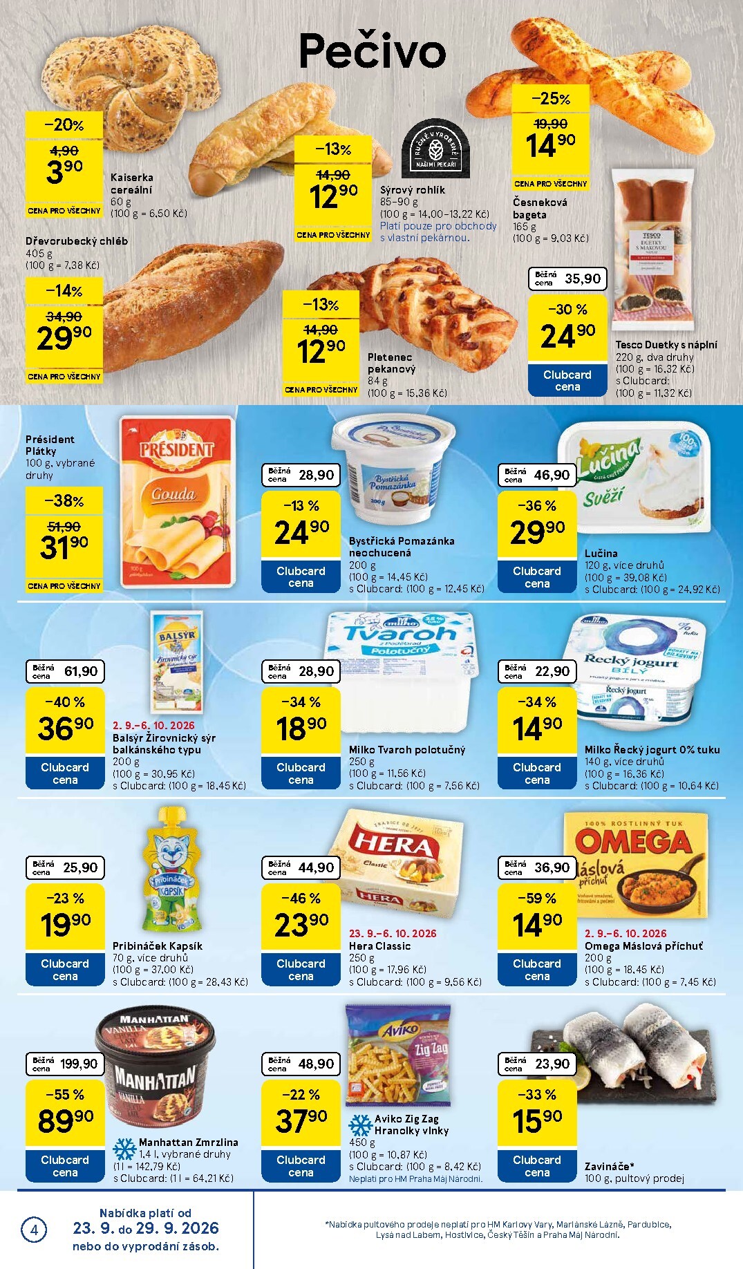 tesco - Aktuální Tesco leták platný od středy 23.09.2026 do úterý 29.09.2026 - page: 4