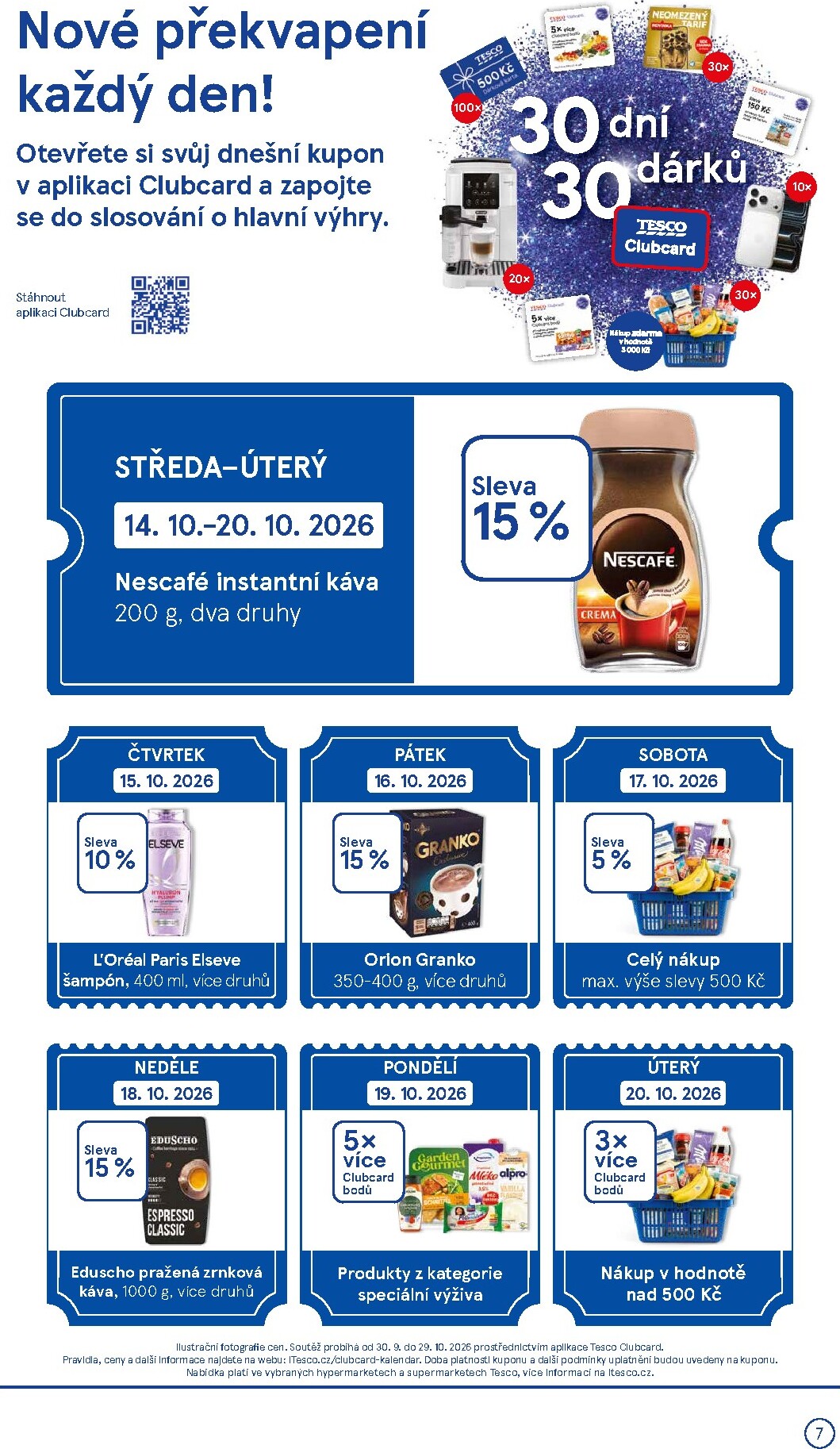 tesco - Budoucí Tesco supermarket leták platný od středy 14.10.2026 do úterý 20.10.2026 - page: 7