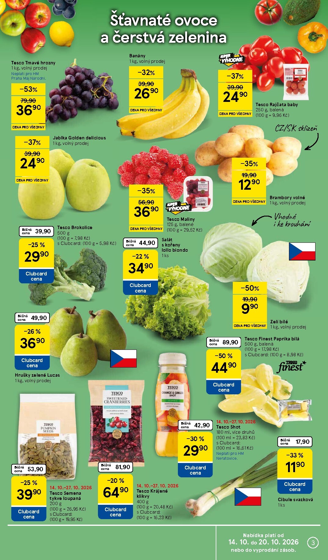 tesco - Budoucí Tesco leták platný od středy 14.10.2026 do úterý 20.10.2026 - page: 3