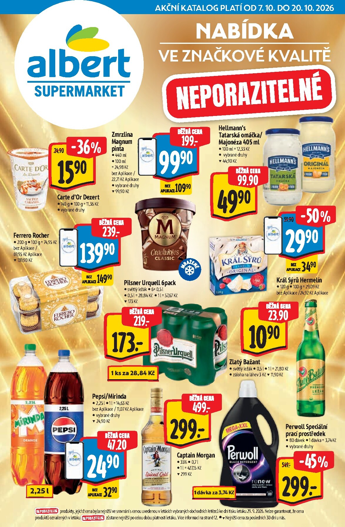 albert - Budoucí Albert Supermarket - Značky leták platný od středy 07.10.2026 do úterý 20.10.2026