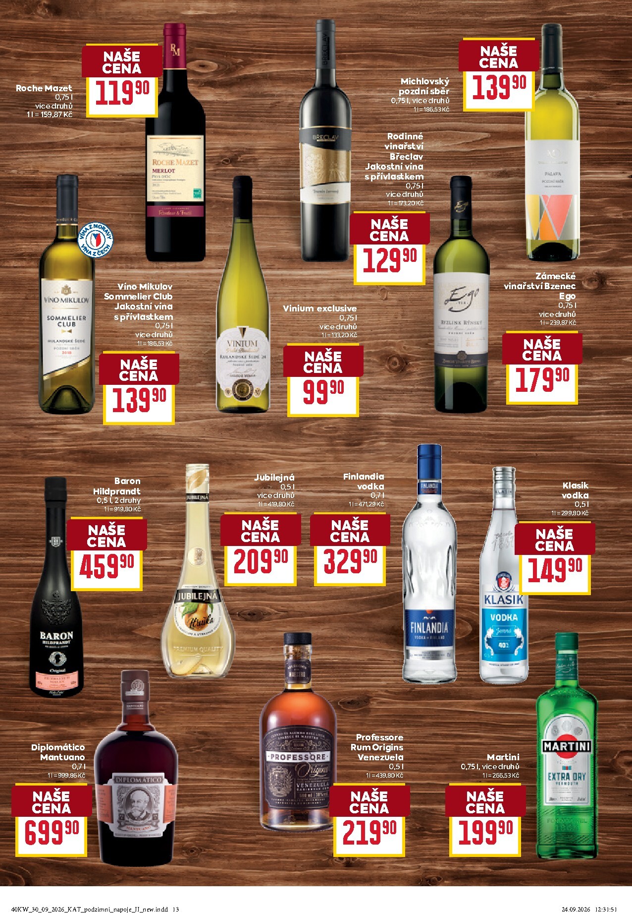 billa - Aktuální Billa - Katalog: Podzimní nápoje leták platný od středy 30.09.2026 do úterý 20.10.2026 - page: 13