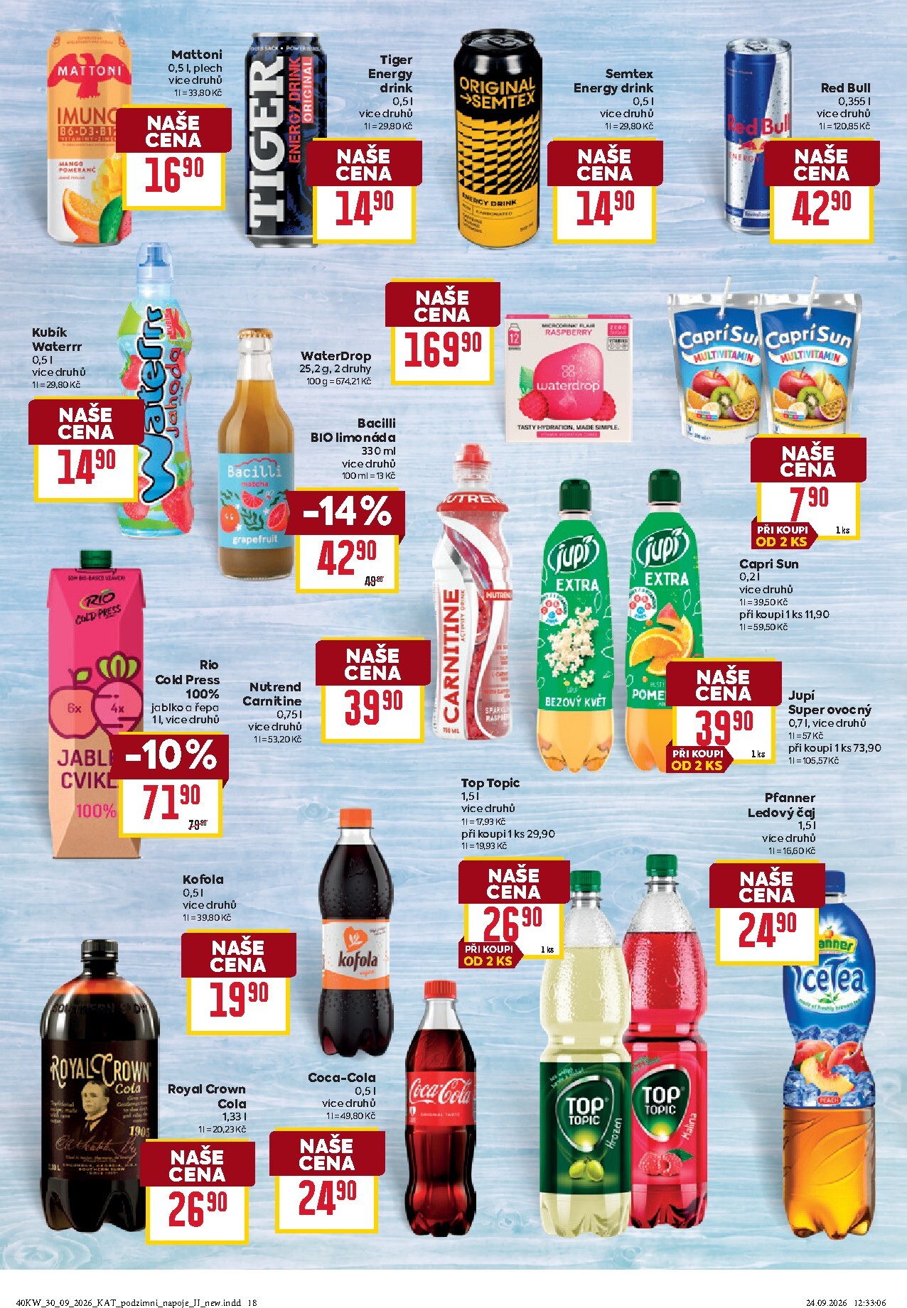 billa - Aktuální Billa - Katalog: Podzimní nápoje leták platný od středy 30.09.2026 do úterý 20.10.2026 - page: 18