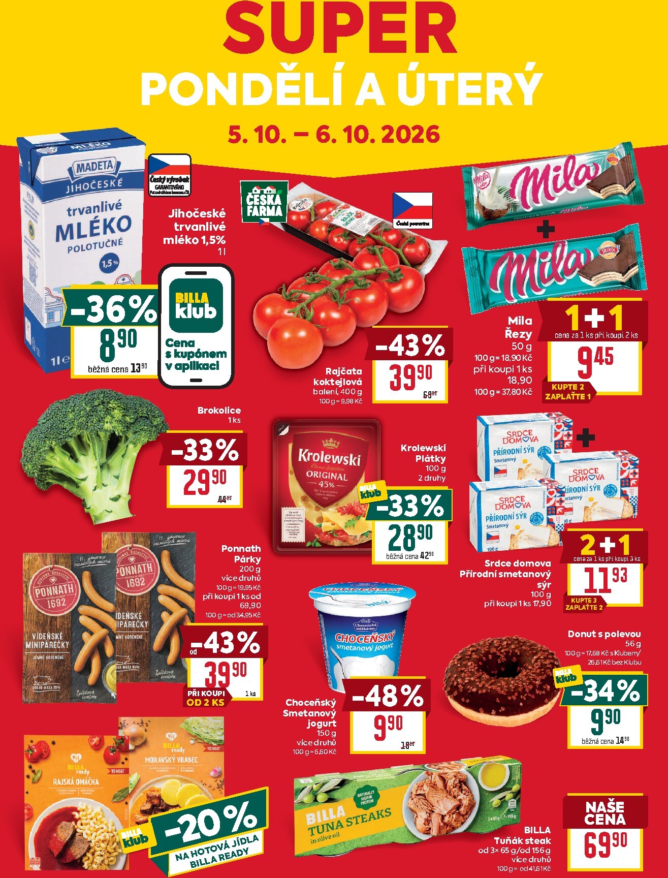 billa - Aktuální Billa - Malý leták leták platný od středy 30.09.2026 do úterý 06.10.2026 - page: 8