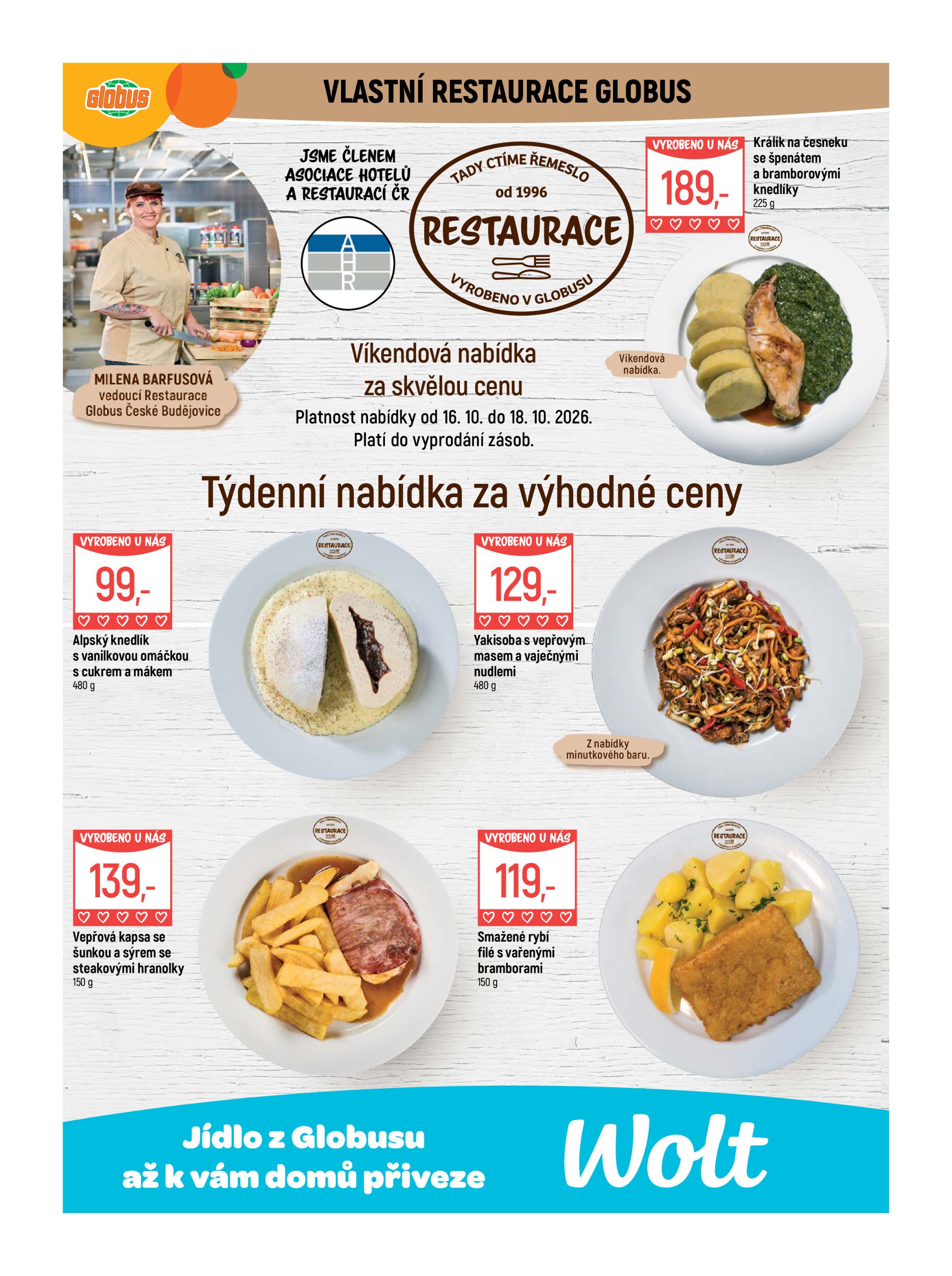 globus - Globus České Budějovice leták na příští týden od středy 14.10.2026 do úterý 20.10.2026 - page: 9