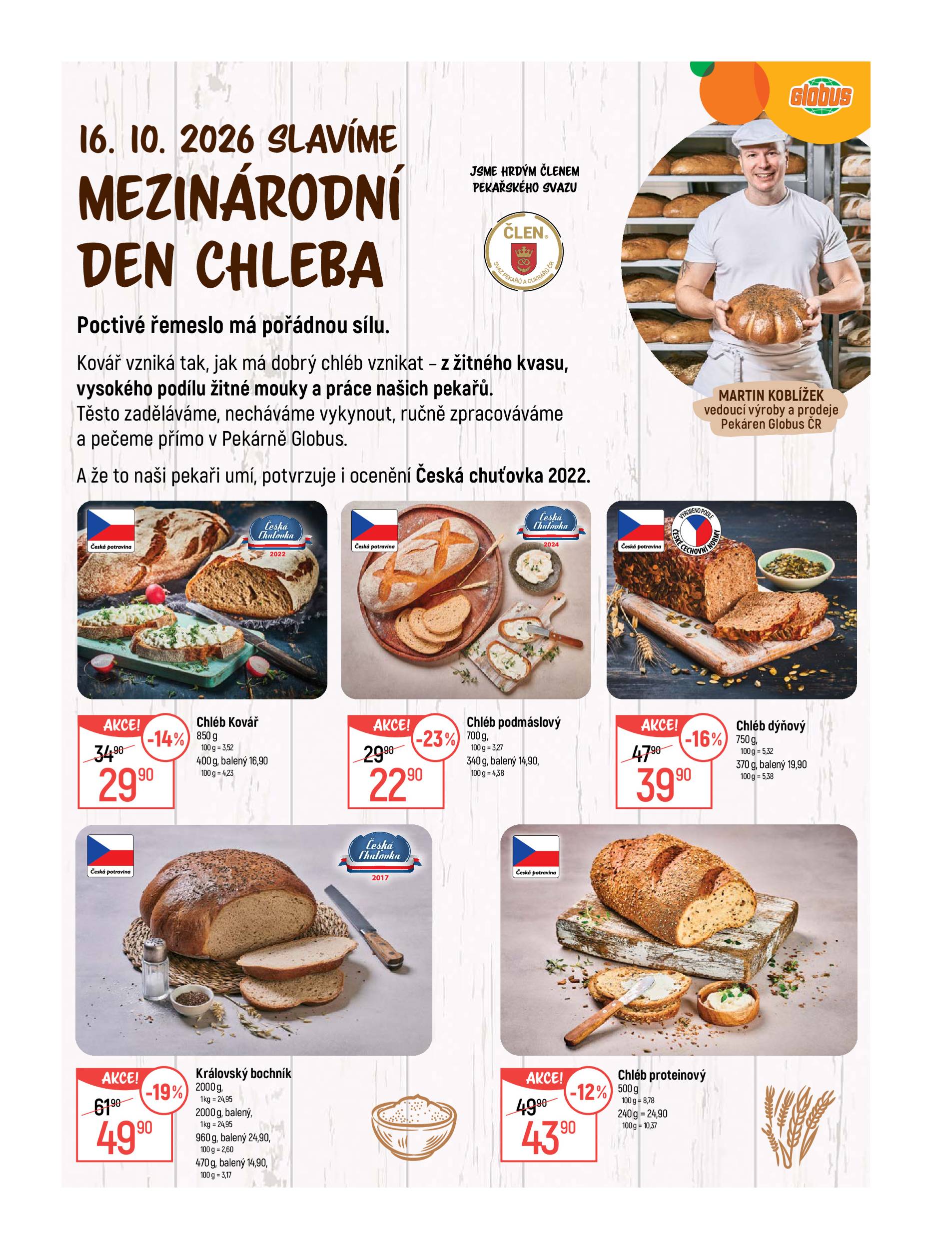 globus - Globus Praha–Štěrboholy leták na příští týden od středy 14.10.2026 do úterý 20.10.2026 - page: 8
