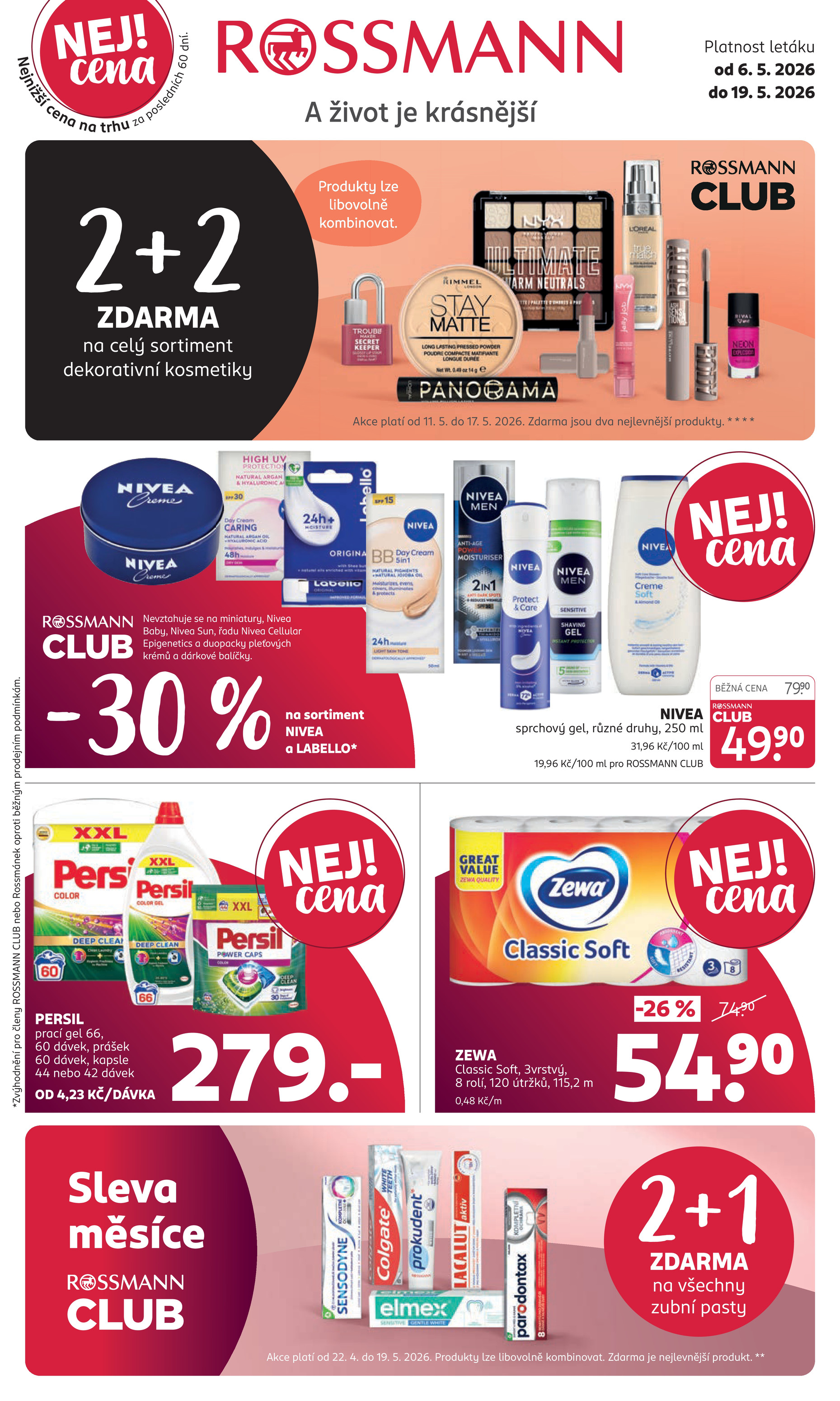 rossmann - Aktuální ROSSMANN leták platný od středy 06.05.2026 do úterý 19.05.2026