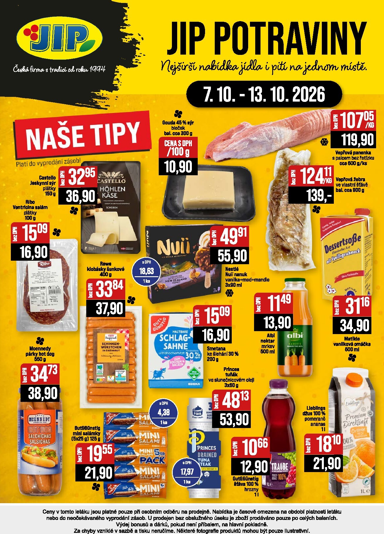 jip - JIP - České Budějovice, Most, Svoboda nad Úpou, Náchod, Sušice leták na příští týden od středy 07.10.2026 do úterý 13.10.2026 - page: 20