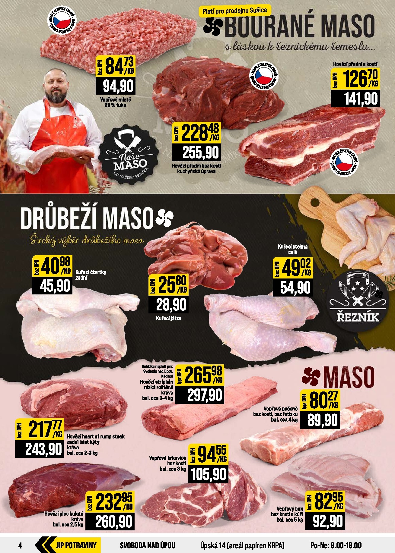 jip - JIP - České Budějovice, Most, Svoboda nad Úpou, Náchod, Sušice leták na příští týden od středy 07.10.2026 do úterý 13.10.2026 - page: 4