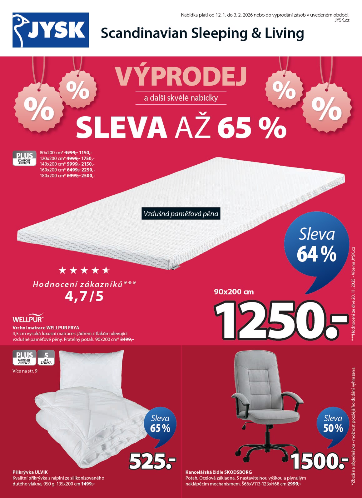 jysk - Aktuální leták JYSK od 12.01. do 03.02.