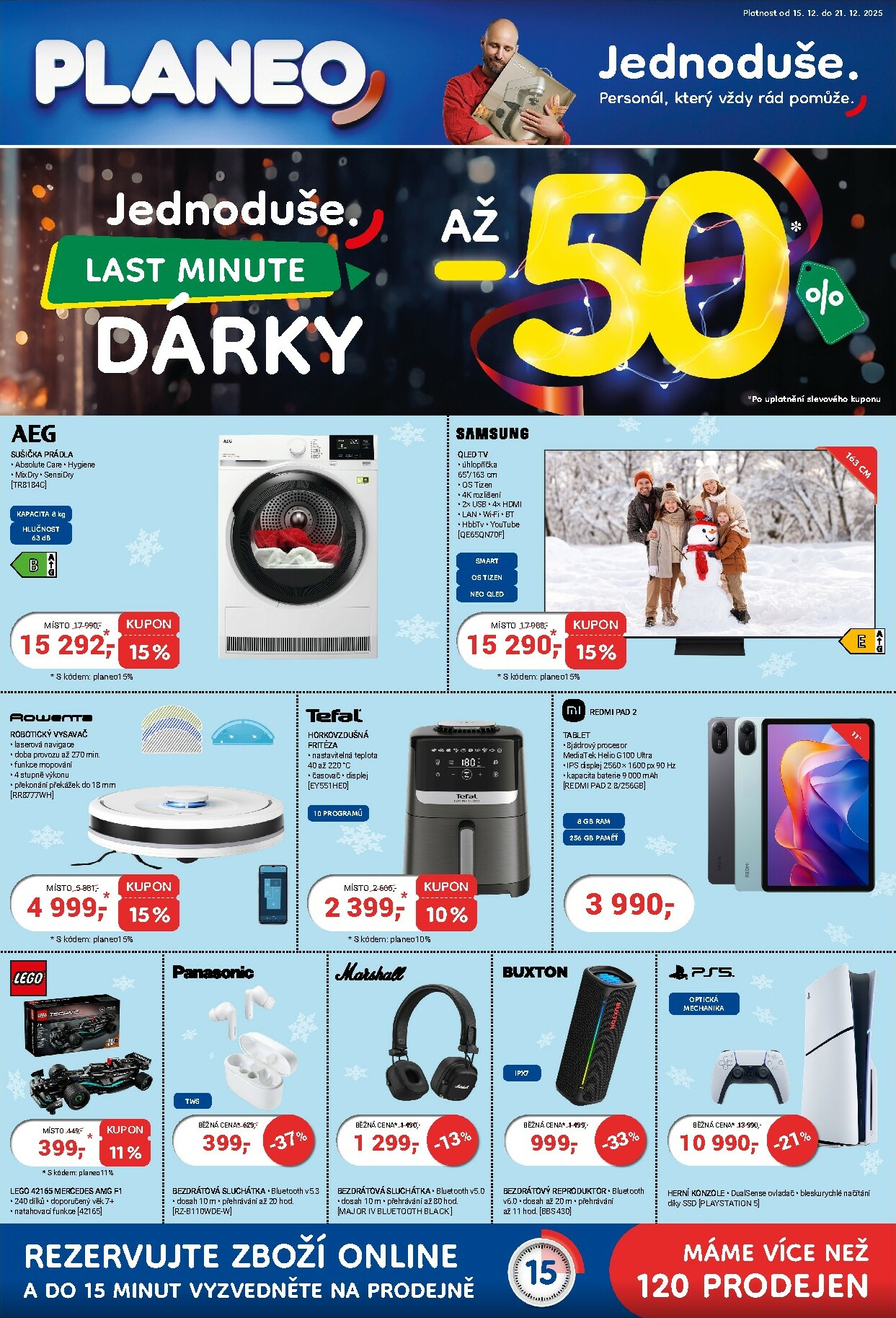 planeo-elektro - Aktuální leták Planeo - Dárky od 15.12. do 21.12.