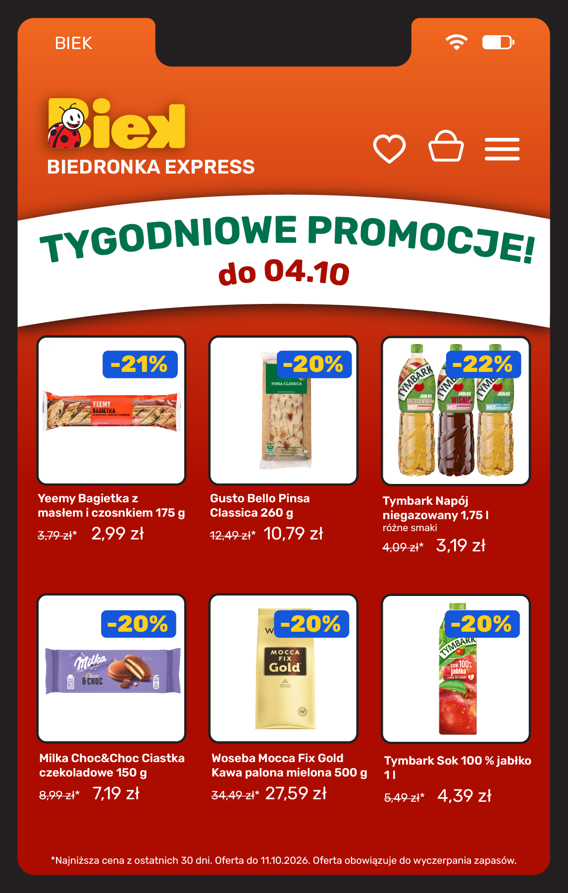 biedronka - Aktuální Biedronka - BIEK leták platný od pátku 09.10.2026 do neděle 11.10.2026 - page: 11