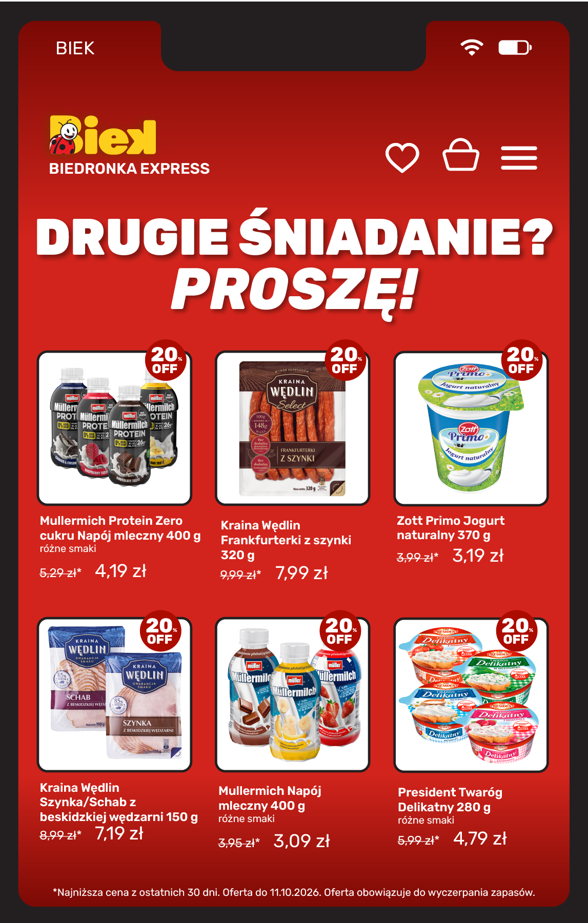 biedronka - Aktuální Biedronka - BIEK leták platný od pátku 09.10.2026 do neděle 11.10.2026 - page: 12