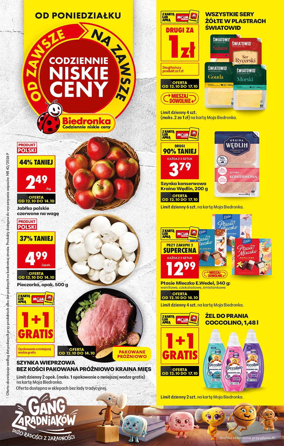 biedronka - Aktuální Biedronka leták platný od pondělí 12.10.2026 do soboty 17.10.2026
