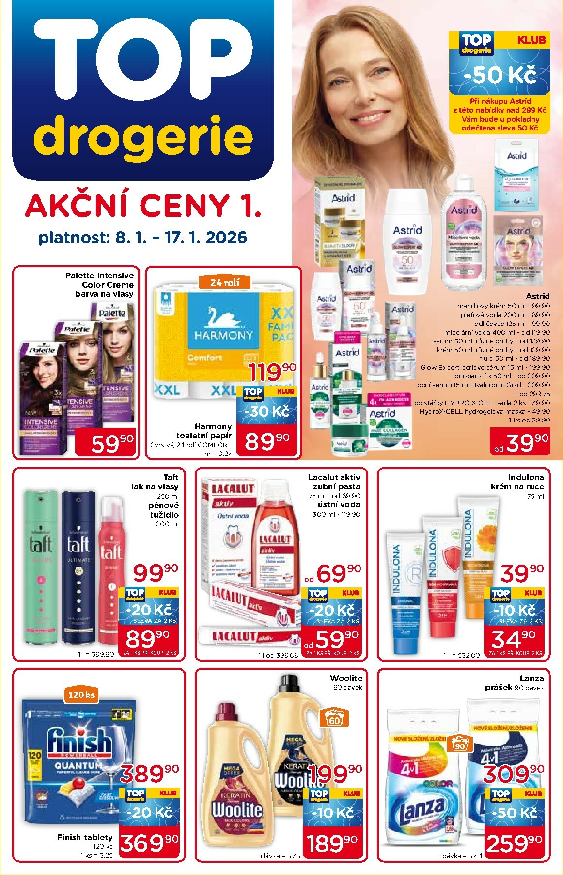 top-drogerie - Aktuální leták Top drogerie od 08.01. do 17.01.