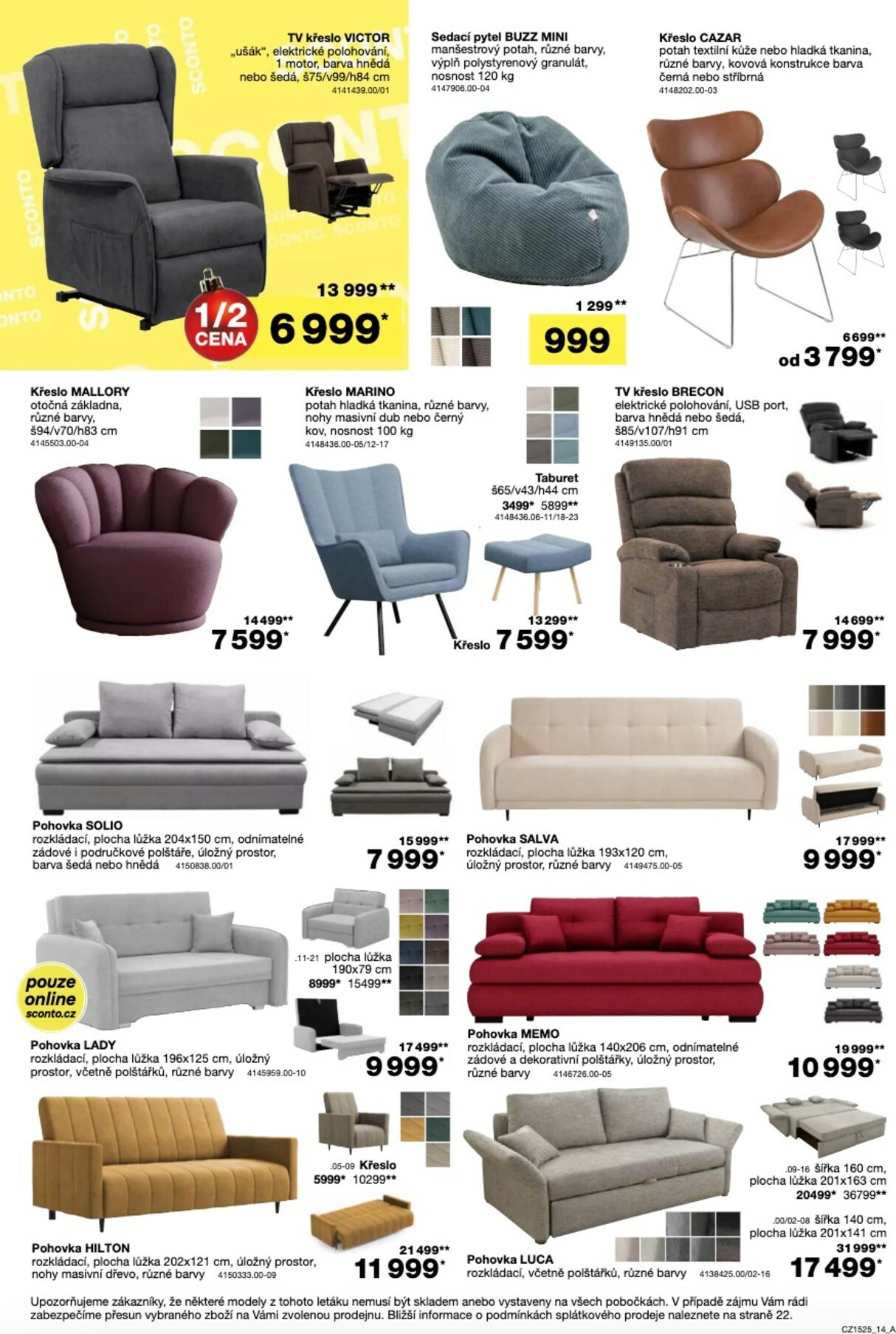 sconto-nabytek - Aktuální leták SCONTO Nábytek od 26.11. do 14.12. - page: 14