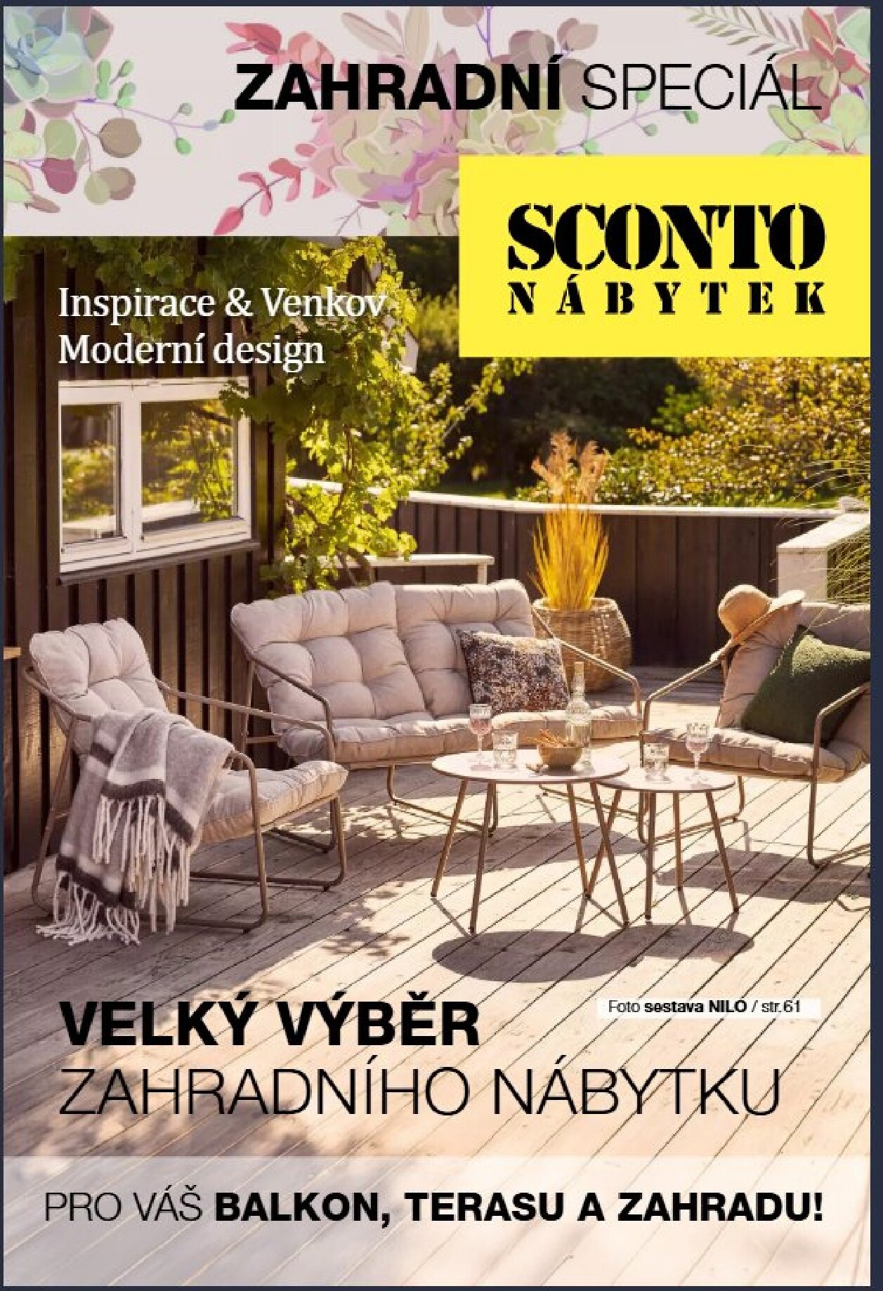 sconto-nabytek - SCONTO Nábytek - Zahradní speciál leták platný od úterý 24.03.2026 do středy 30.09.2026