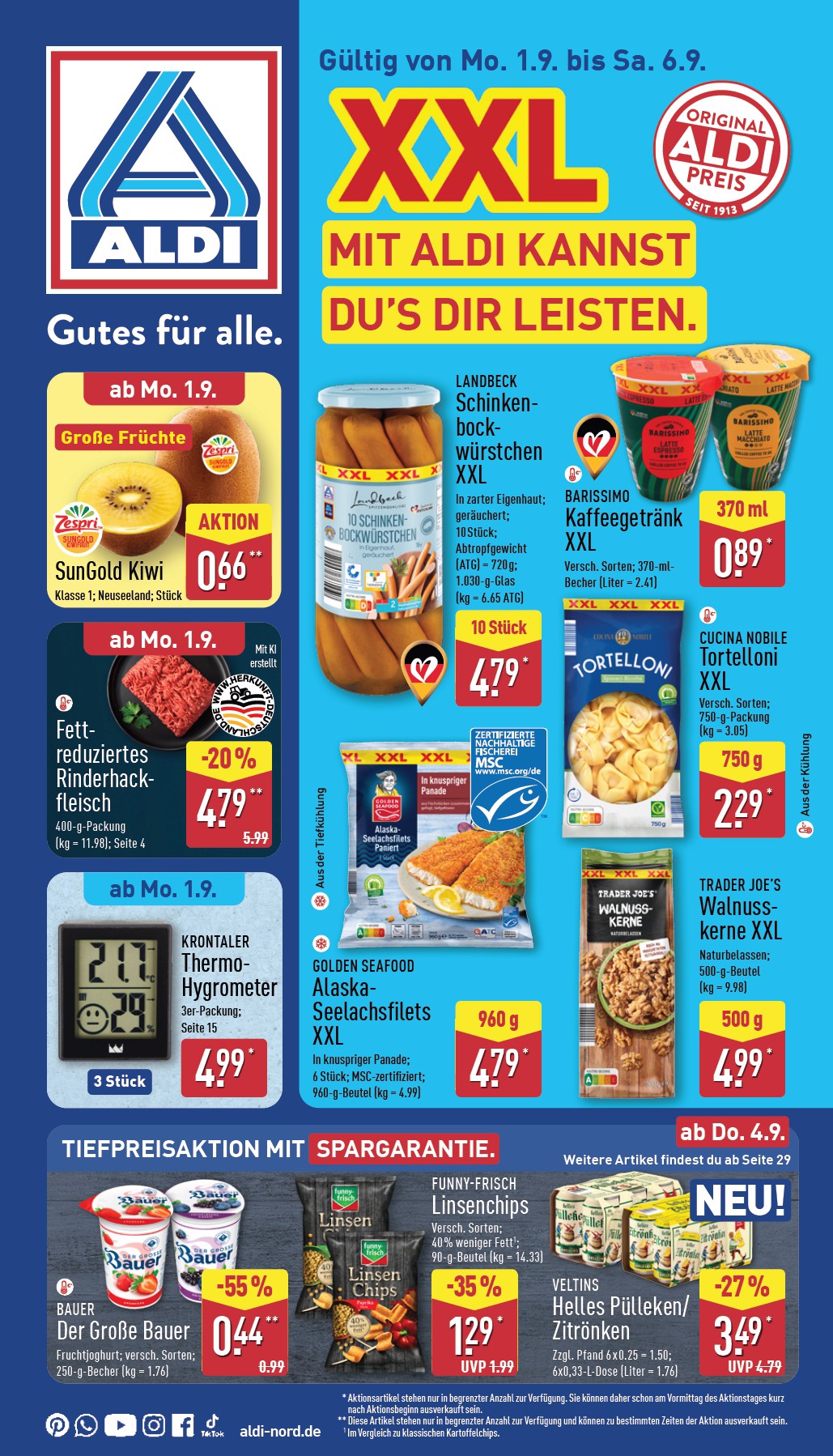 aldi-nord - ALDI NORD-Prospekt gültig vom 01.09. bis 06.09. - page: 1