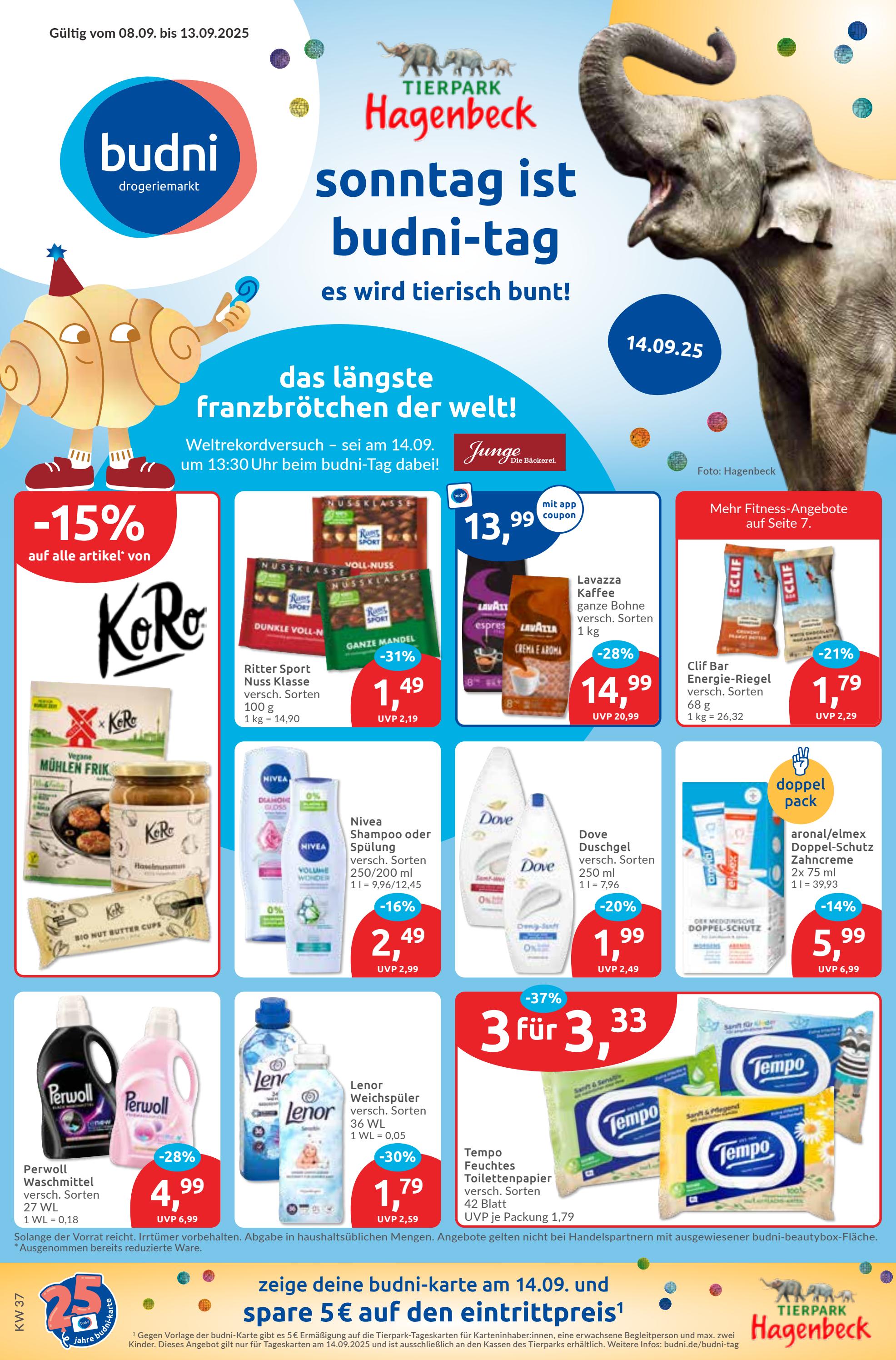 budni - BUDNI-Prospekt gültig vom 08.09. bis 13.09. - page: 1