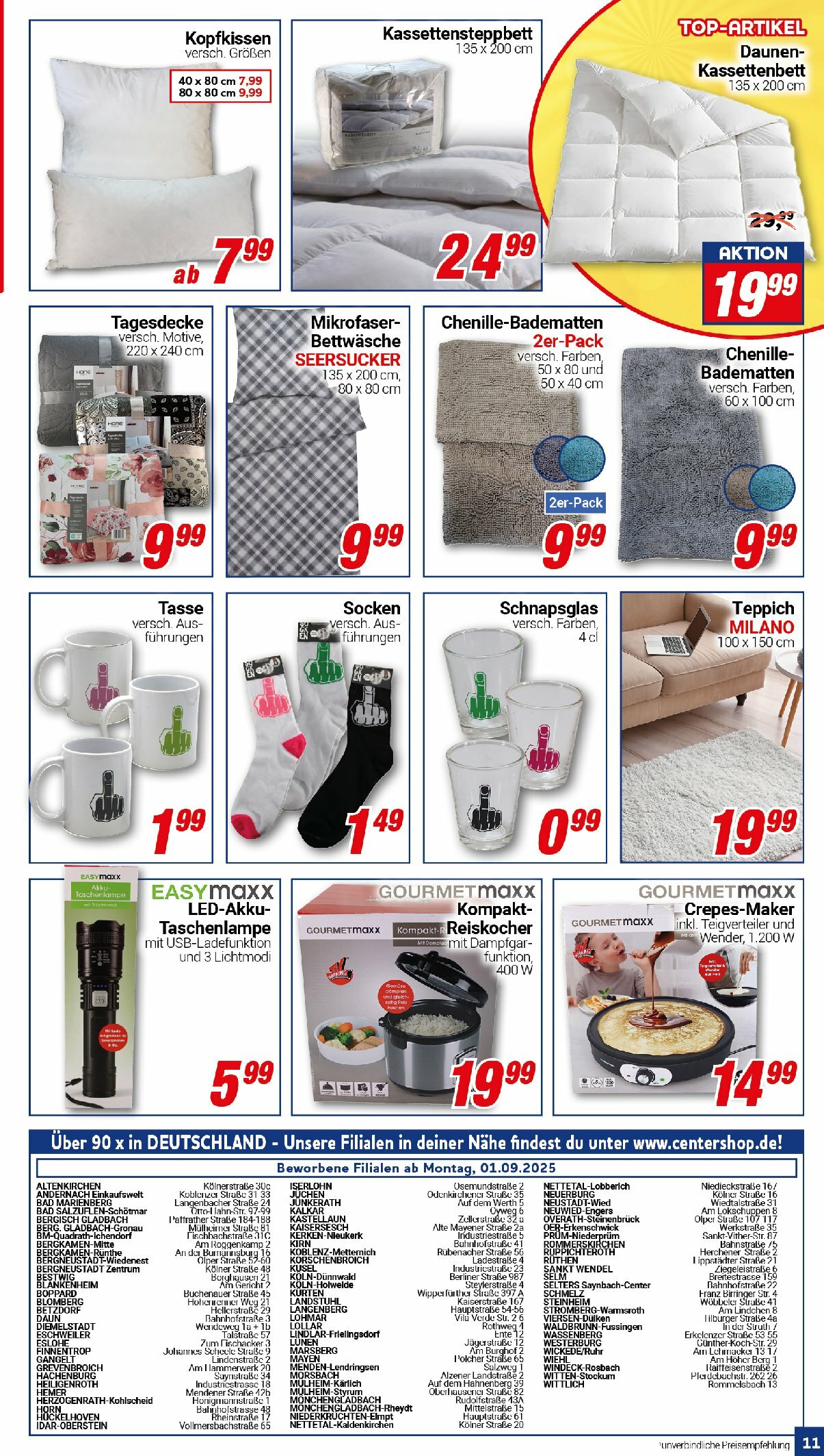 centershop - Centershop-Prospekt gültig vom 01.09. bis 06.09. - page: 11
