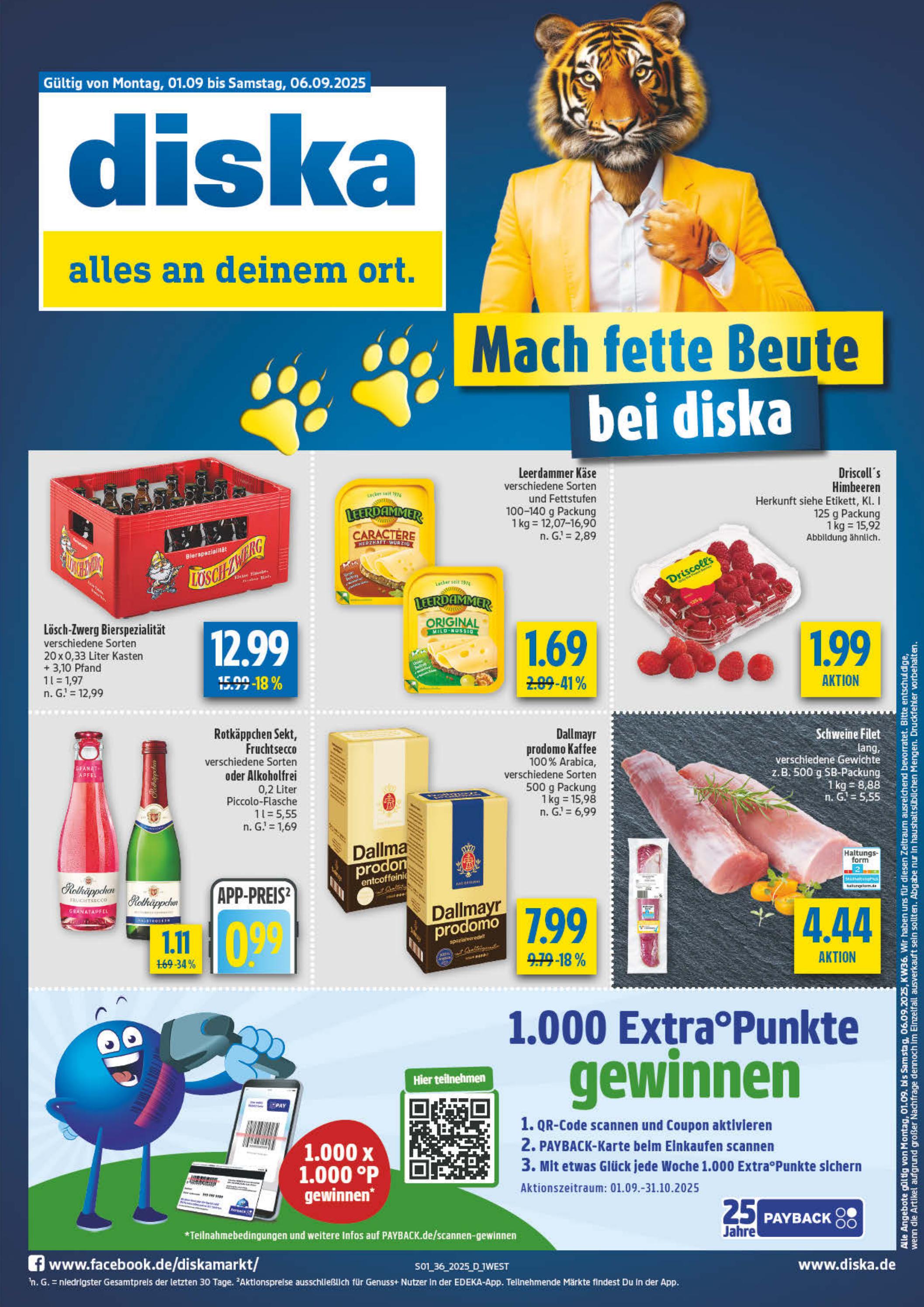 diska - Diska-Prospekt gültig vom 01.09. bis 06.09. - page: 1