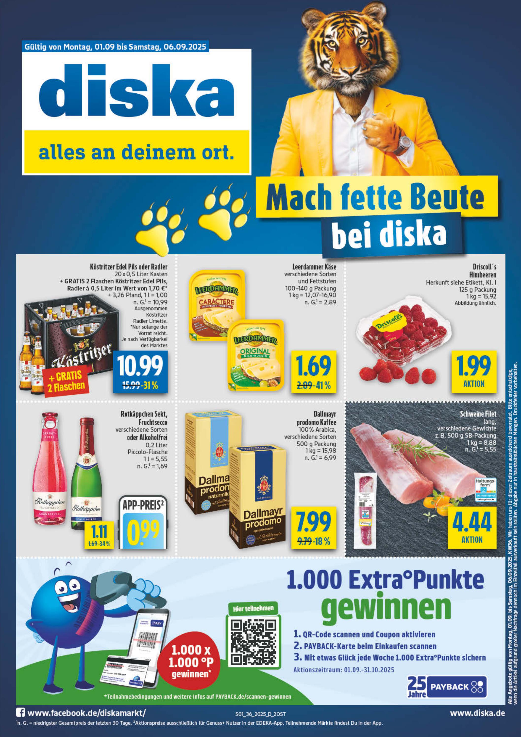 diska - Diska - Ost-Prospekt gültig vom 01.09. bis 06.09.