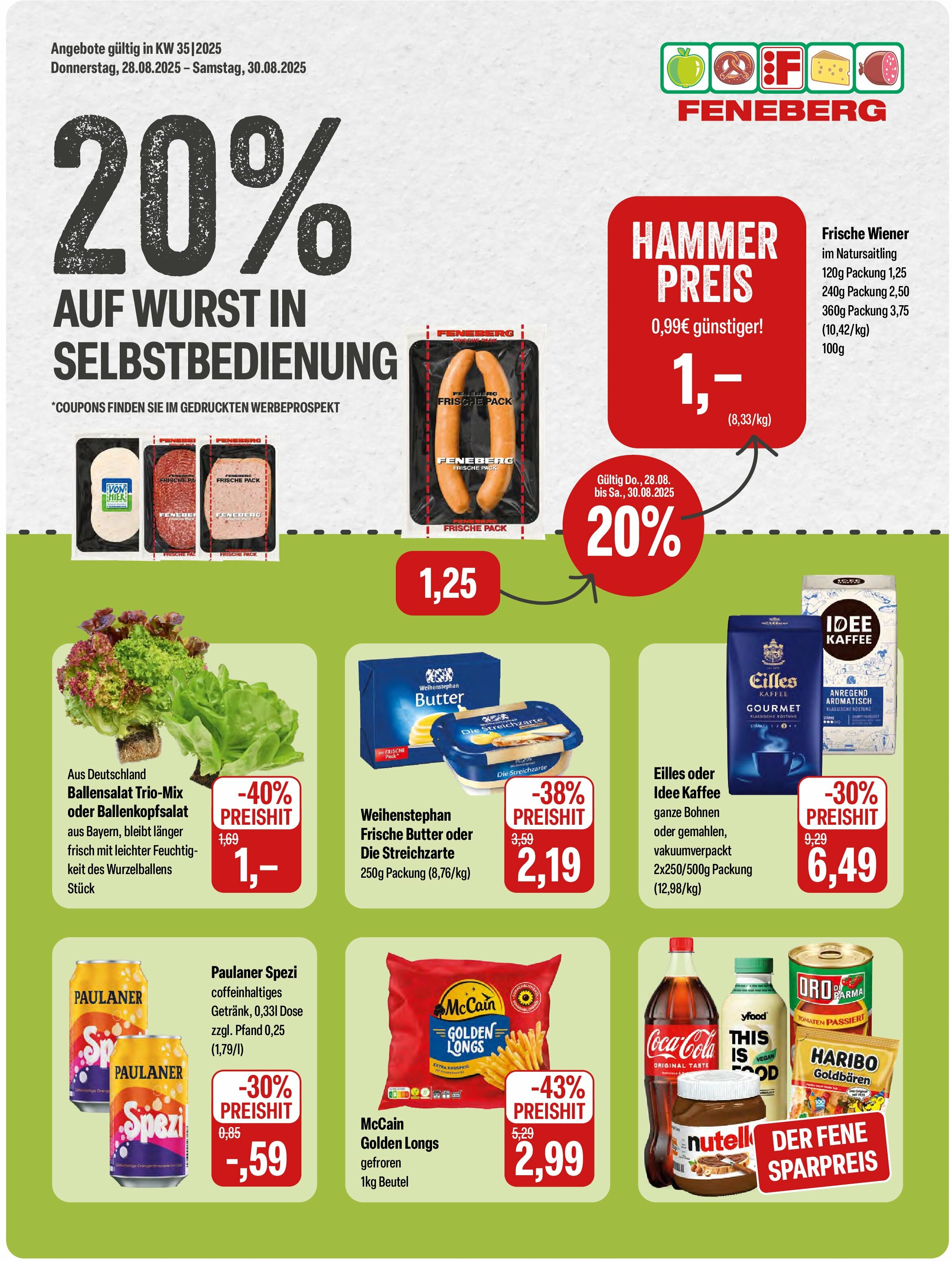 feneberg - Feneberg-Prospekt gültig vom 28.08. bis 30.08.