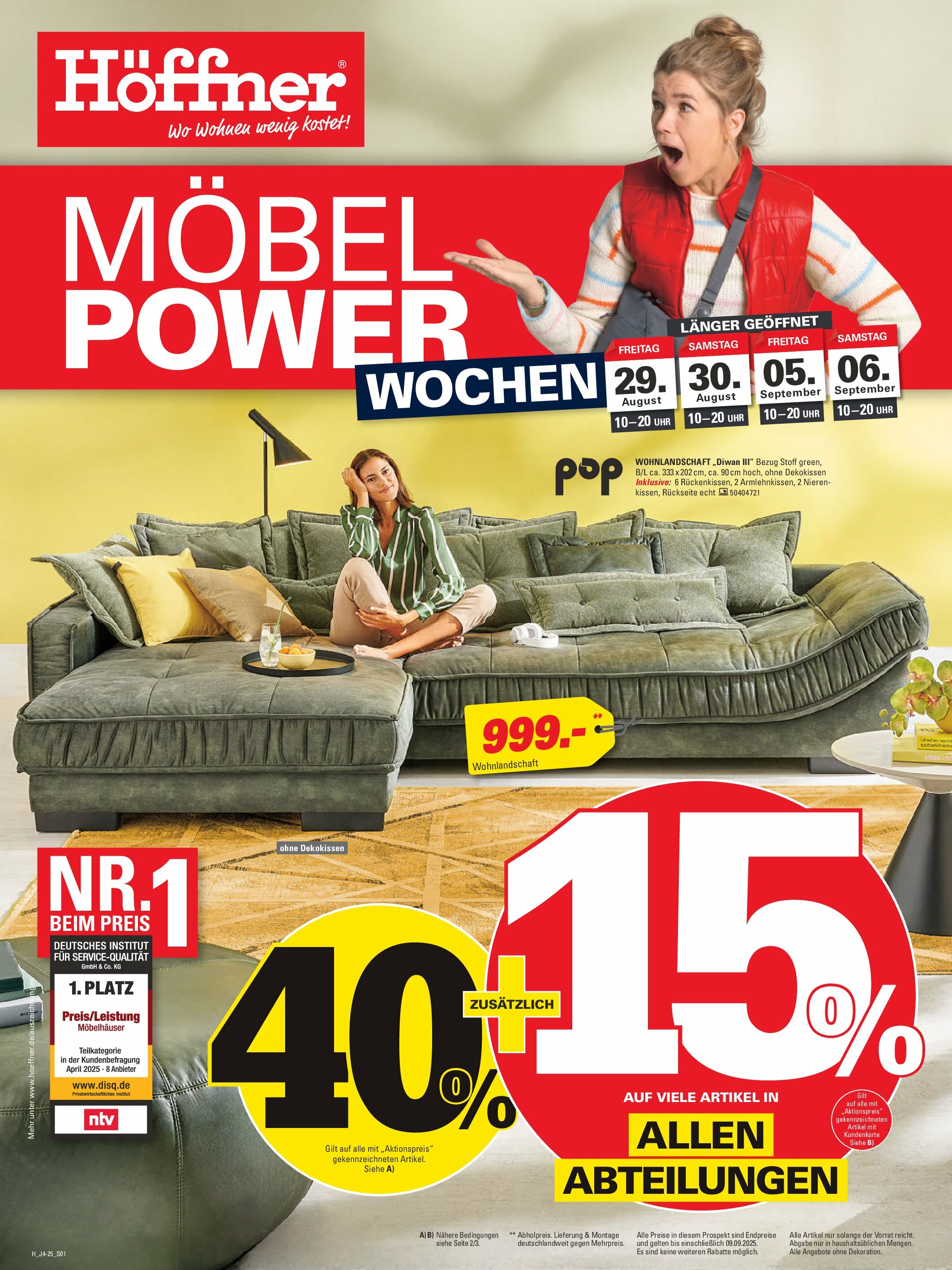 hoeffner - Höffner-Prospekt gültig vom 29.08. bis 06.09. - page: 1
