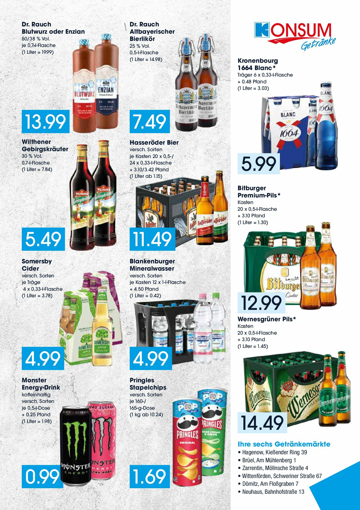 konsum - Konsum - Getränkemarkt-Prospekt gültig vom 01.09. bis 06.09.