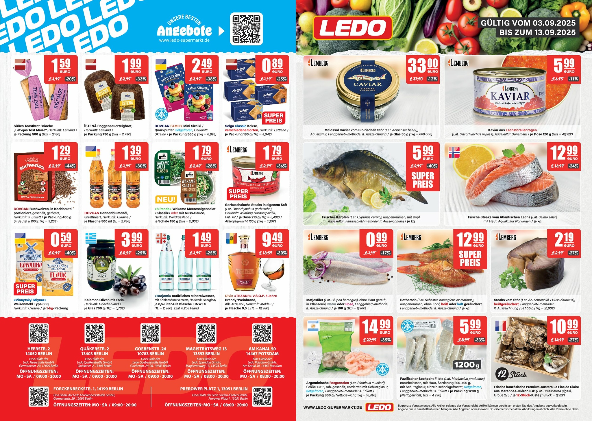 ledo - LEDO - Berlin & Potsdam-Prospekt gültig vom 03.09. bis 13.09.