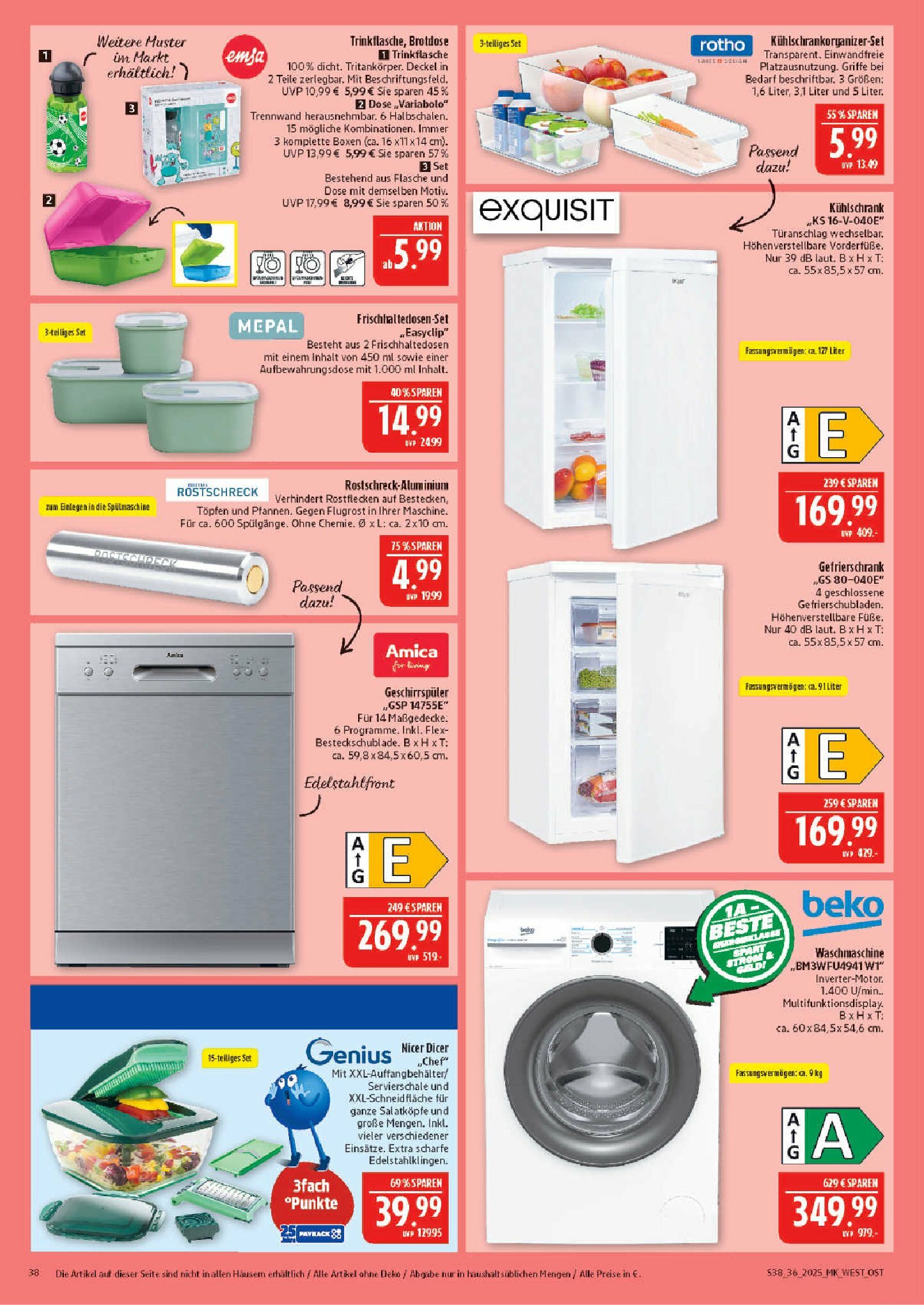 marktkauf - Marktkauf-Prospekt gültig vom 01.09. bis 06.09. - page: 38