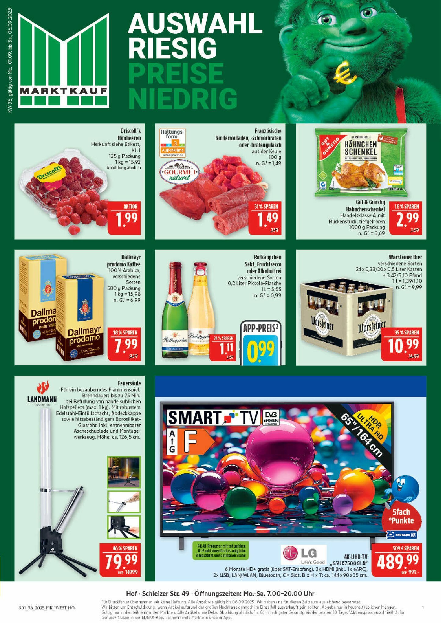 marktkauf - Marktkauf-Prospekt gültig vom 01.09. bis 06.09.