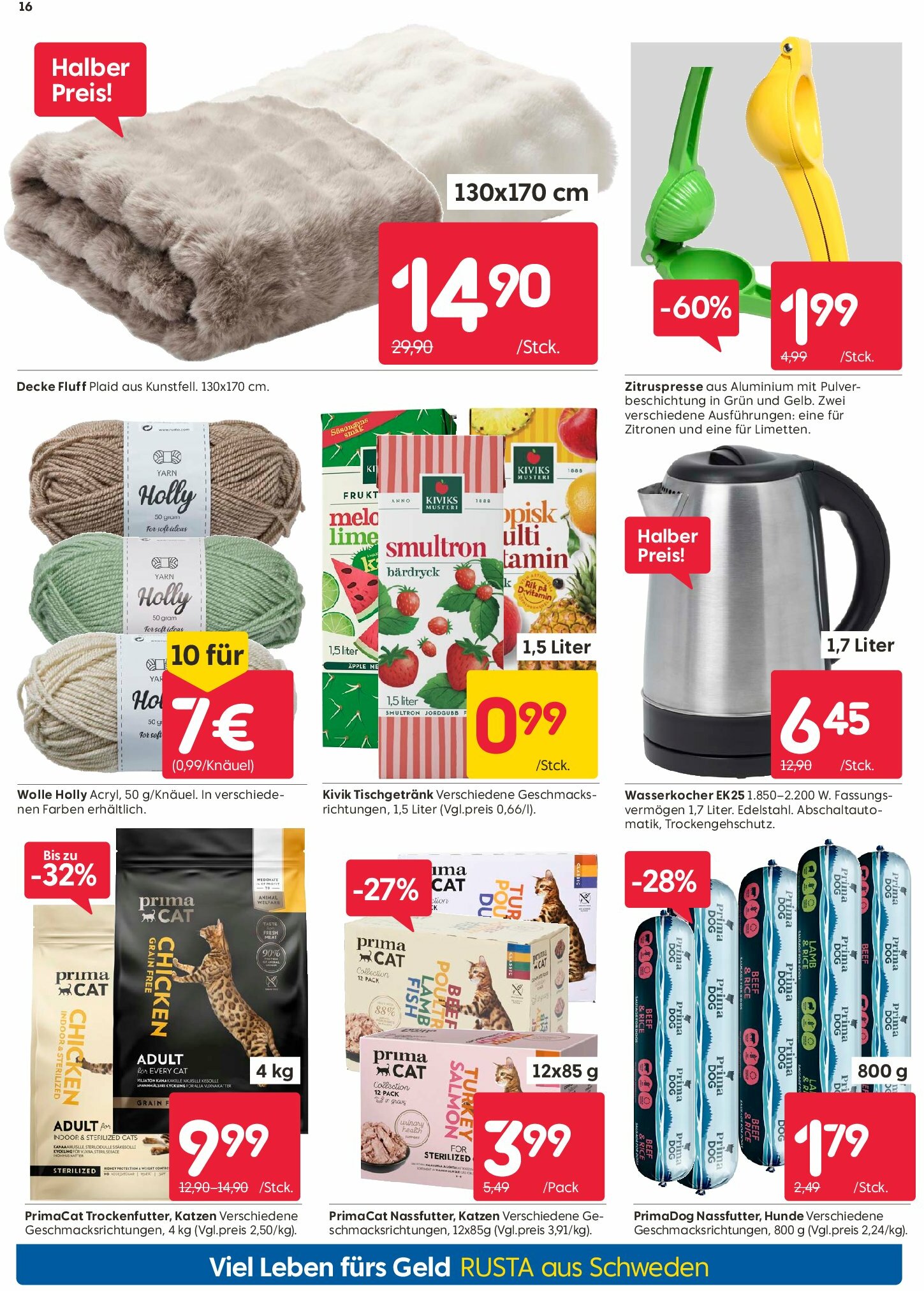 rusta - Rusta-Prospekt gültig vom 30.08. bis 05.09. - page: 16
