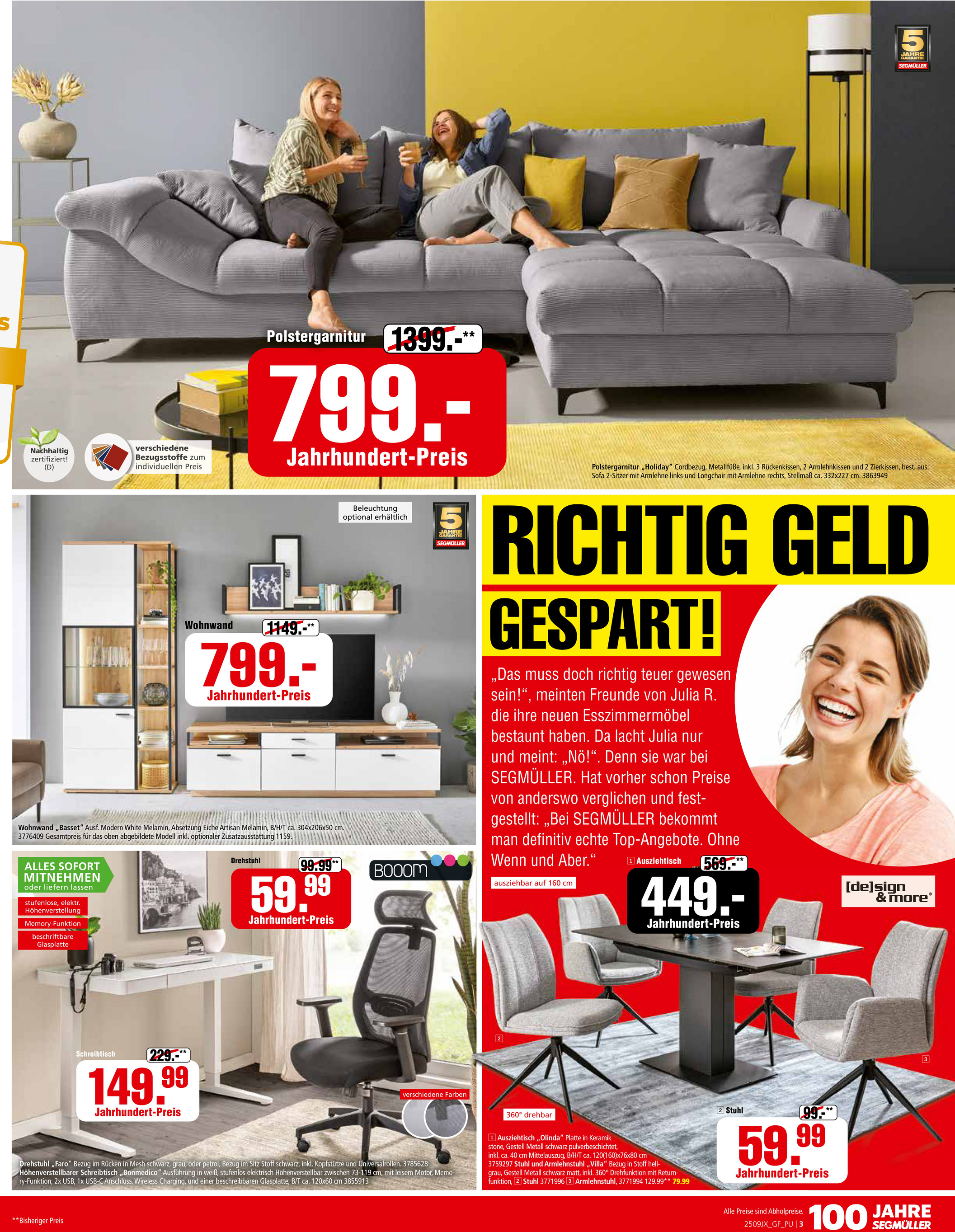 segmueller - SEGMÜLLER-Prospekt gültig vom 30.08. bis 14.09. - page: 3