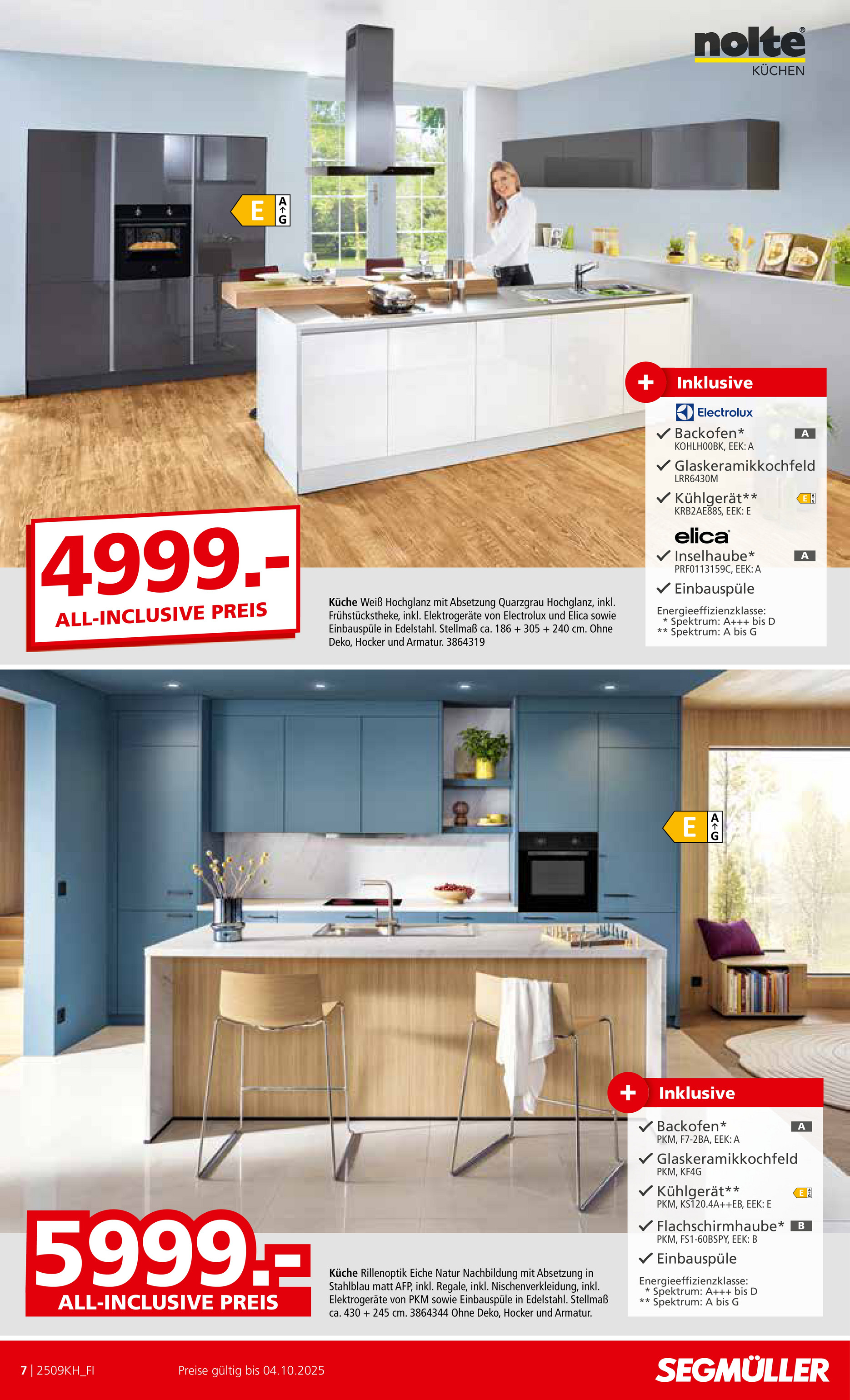 segmueller - SEGMÜLLER - Küchen Spezial-Prospekt gültig vom 30.08. bis 04.10. - page: 7