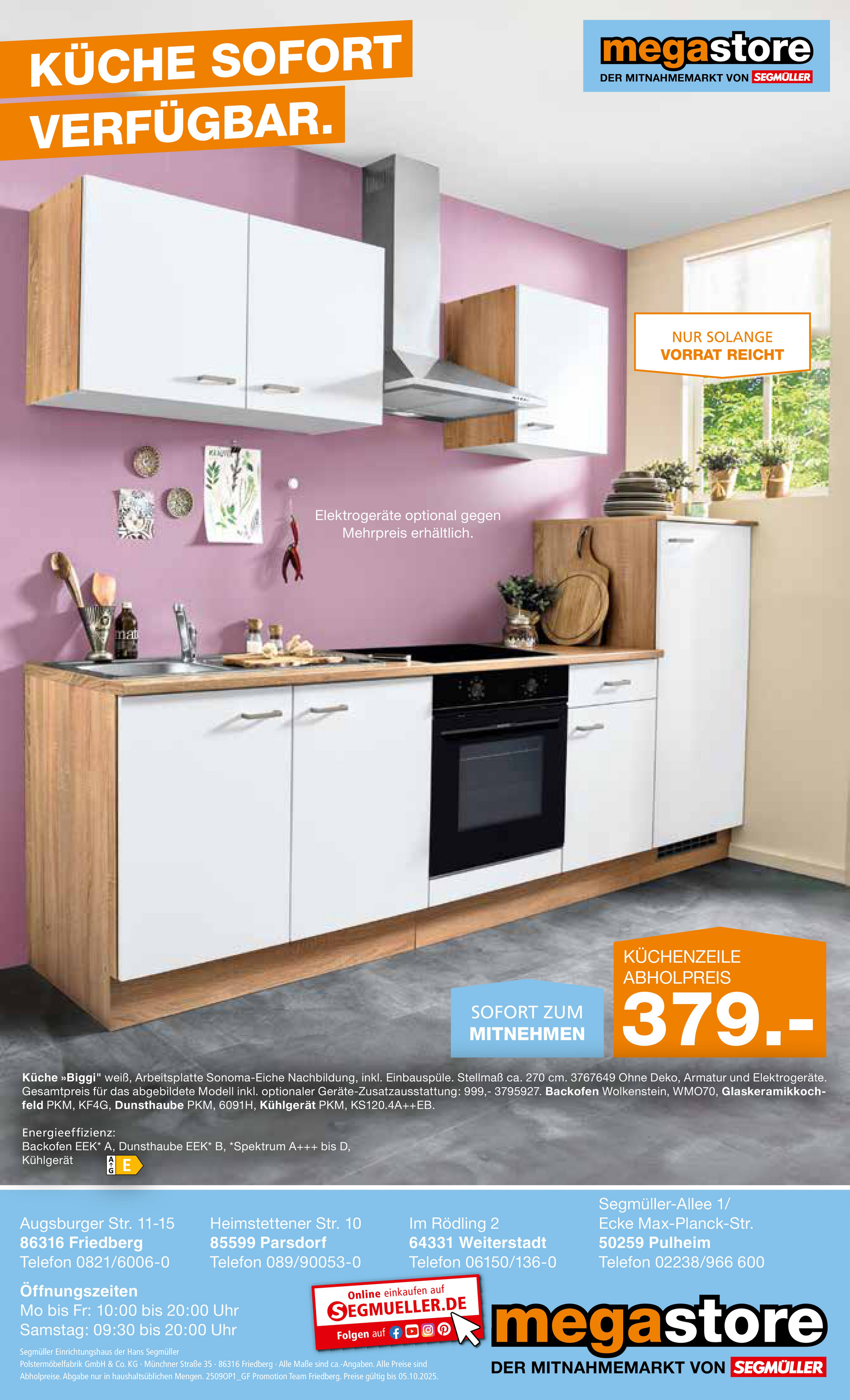 segmueller - SEGMÜLLER - Moderne Küchen Mega Günstig-Prospekt gültig vom 01.09. bis 05.10. - page: 14