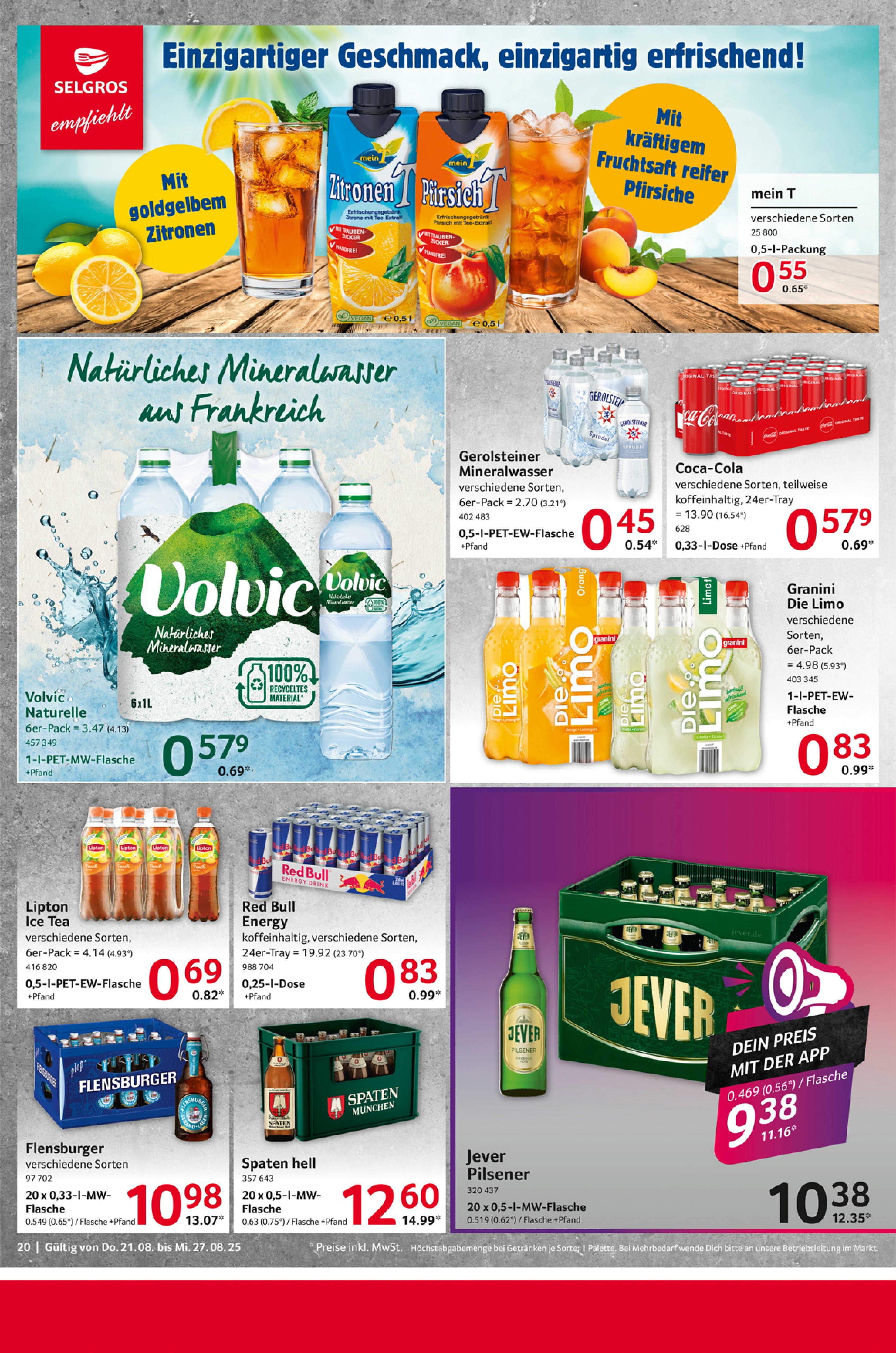 selgros - Selgros - Food-Prospekt gültig vom 21.08. bis 27.08. - page: 20