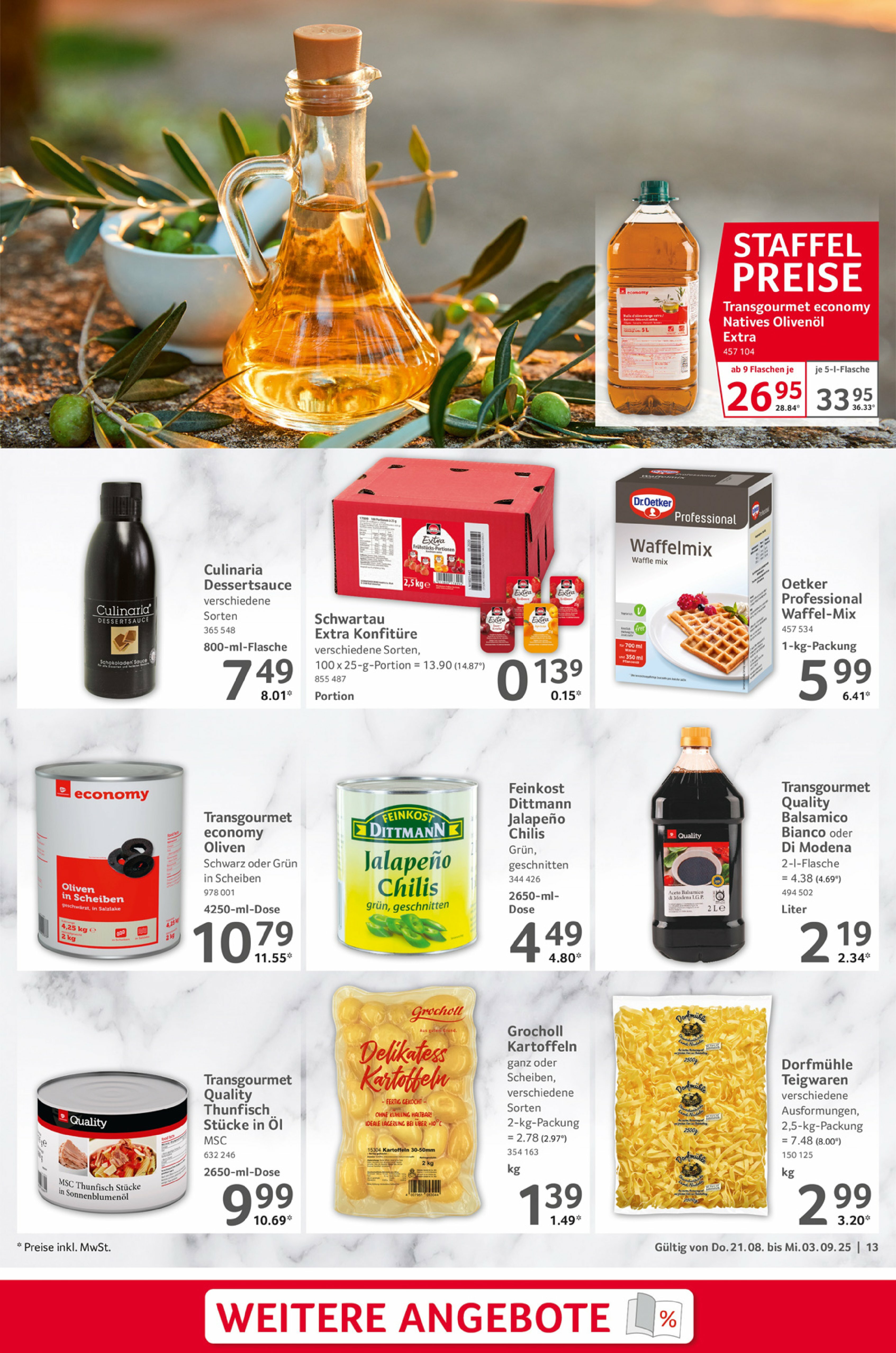 selgros - Selgros - Gastronomie-Prospekt gültig vom 21.08. bis 03.09. - page: 13
