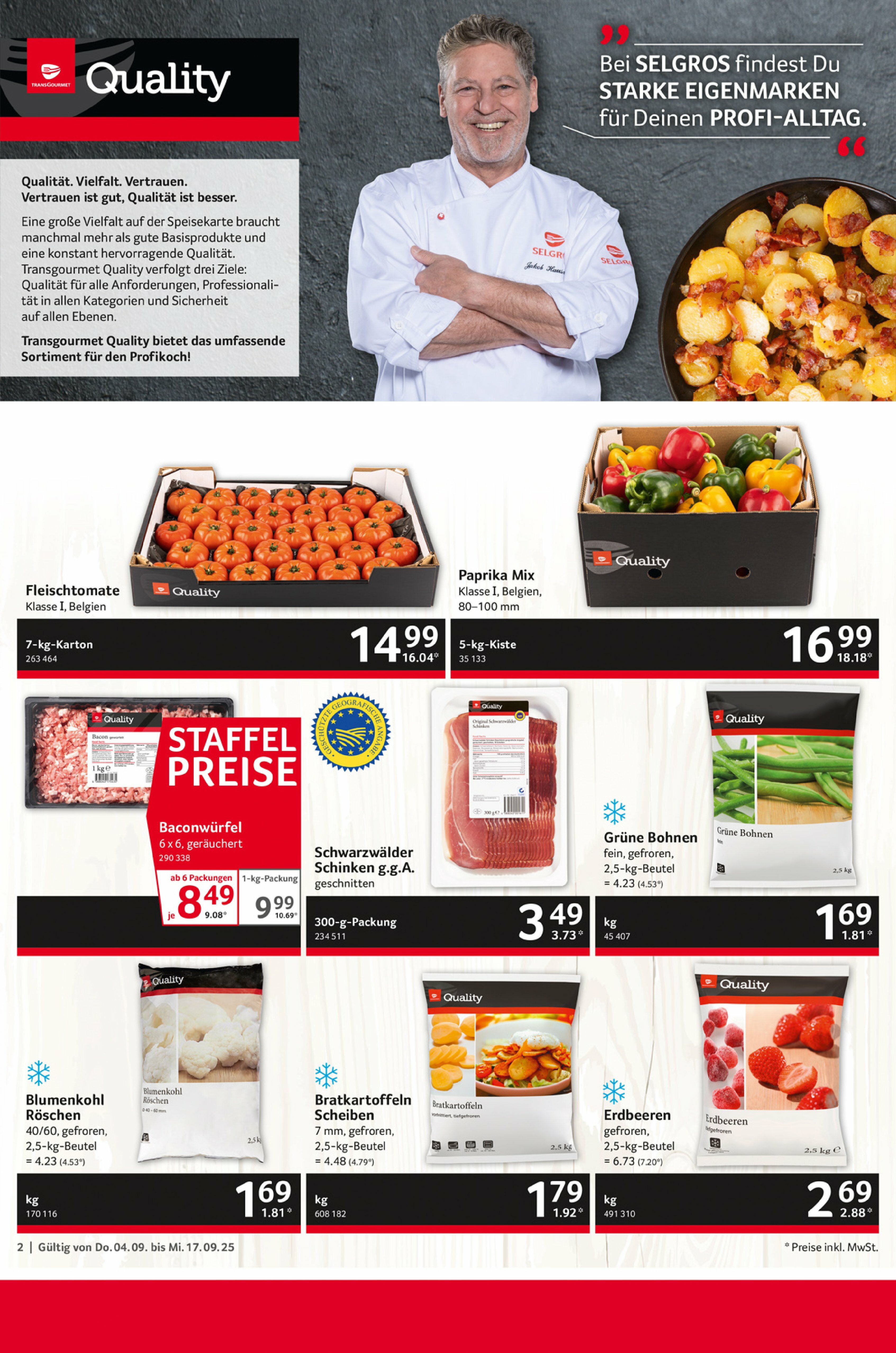 selgros - Selgros - Gastro-Prospekt gültig vom 04.09. bis 17.09. - page: 2