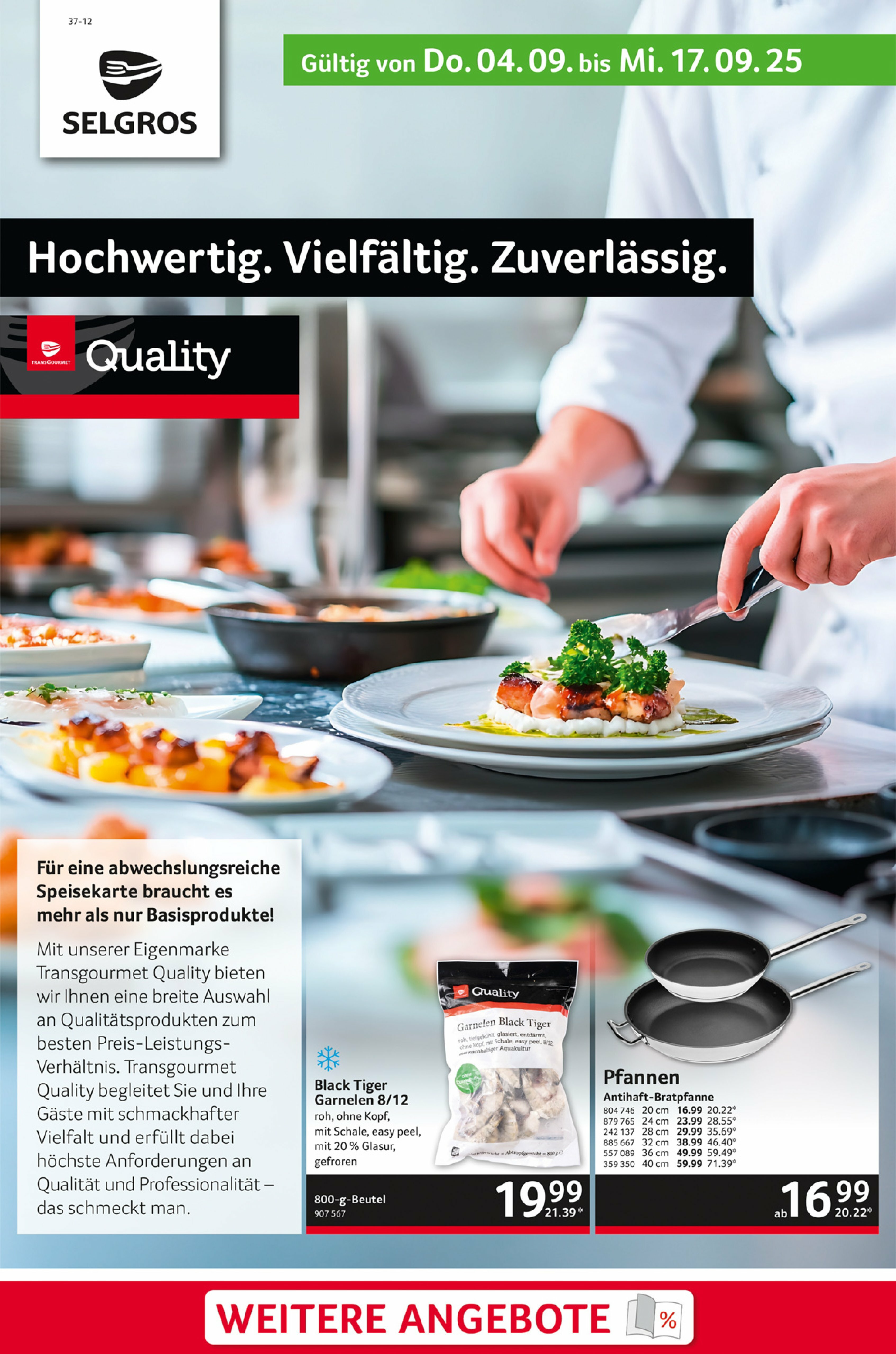 selgros - Selgros - Gastro-Prospekt gültig vom 04.09. bis 17.09.