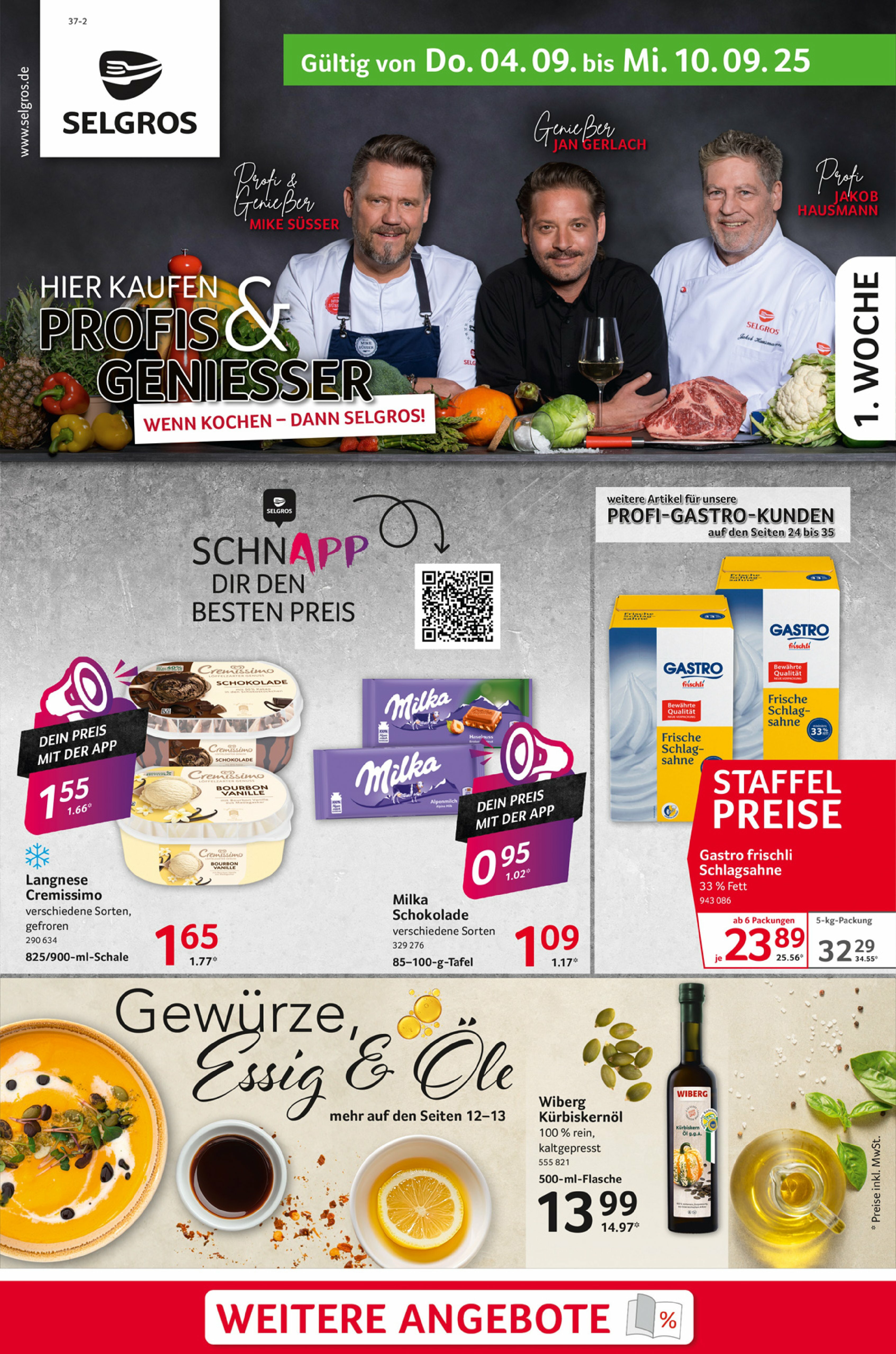 selgros - Selgros - Food-Prospekt gültig vom 04.09. bis 10.09. - page: 1