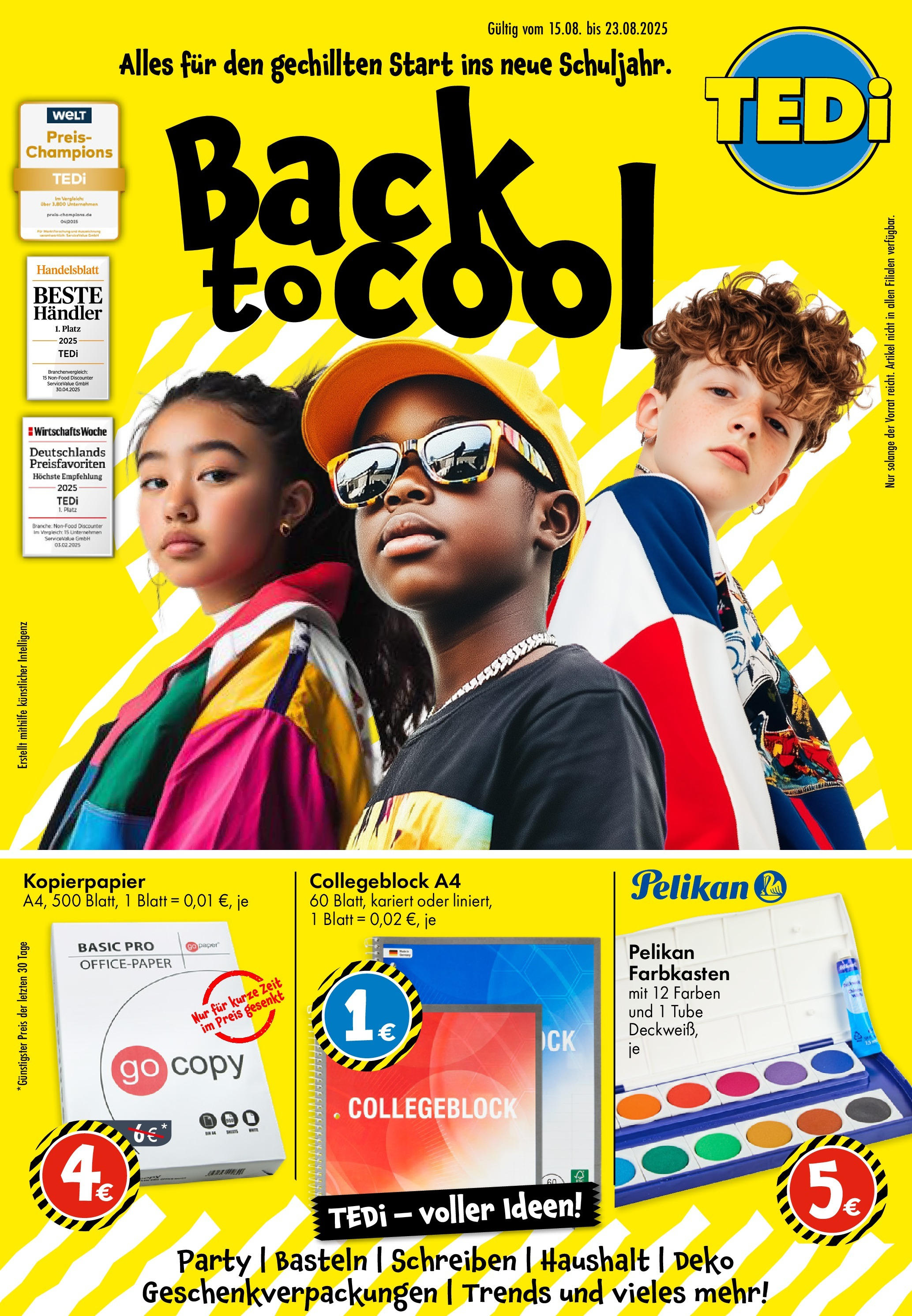 tedi - TEDi - Back to school-Prospekt gültig vom 15.08. bis 23.08.
