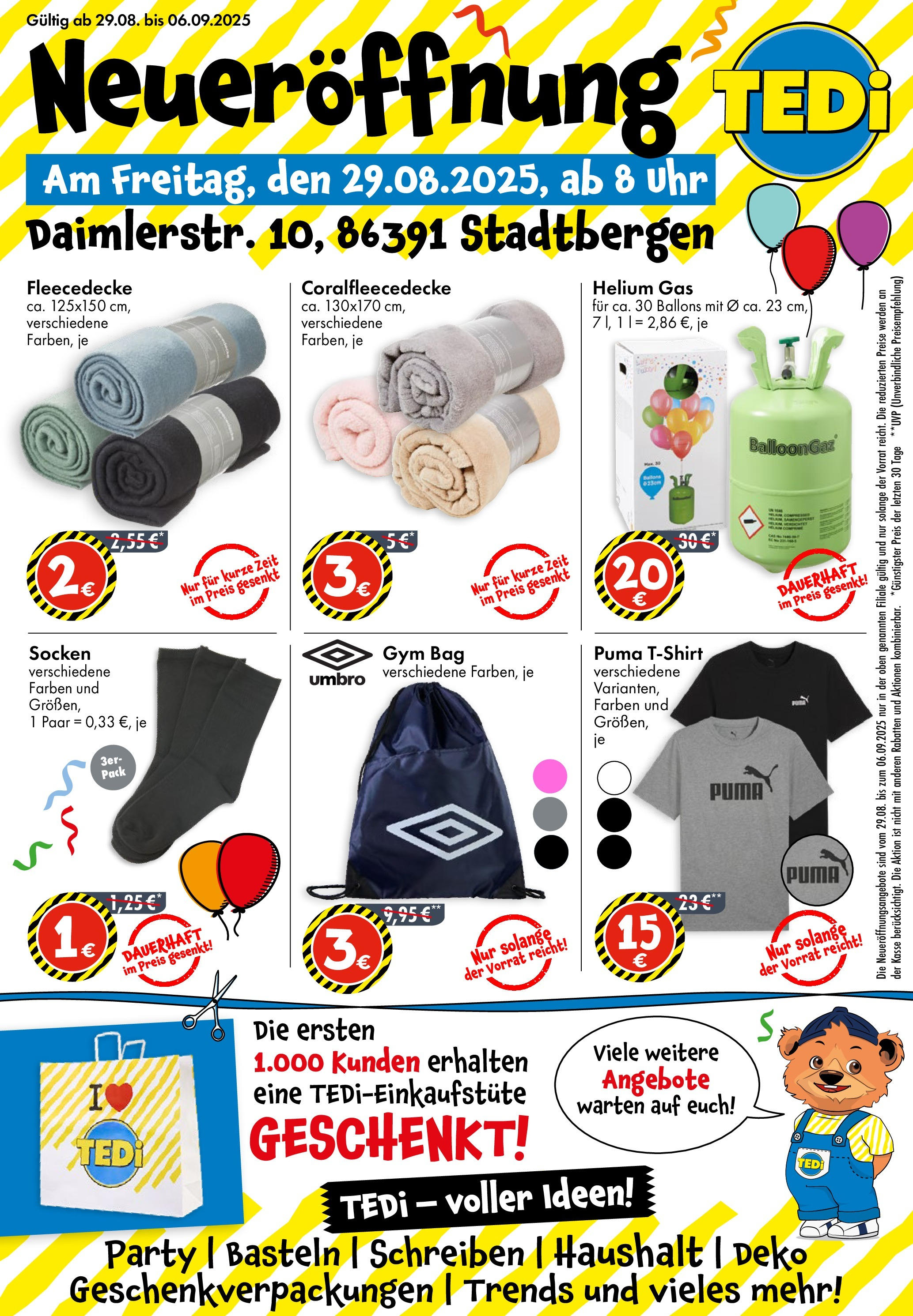 tedi - TEDi - Neueröffnung in Stadtbergen-Prospekt gültig vom 29.08. bis 06.09.