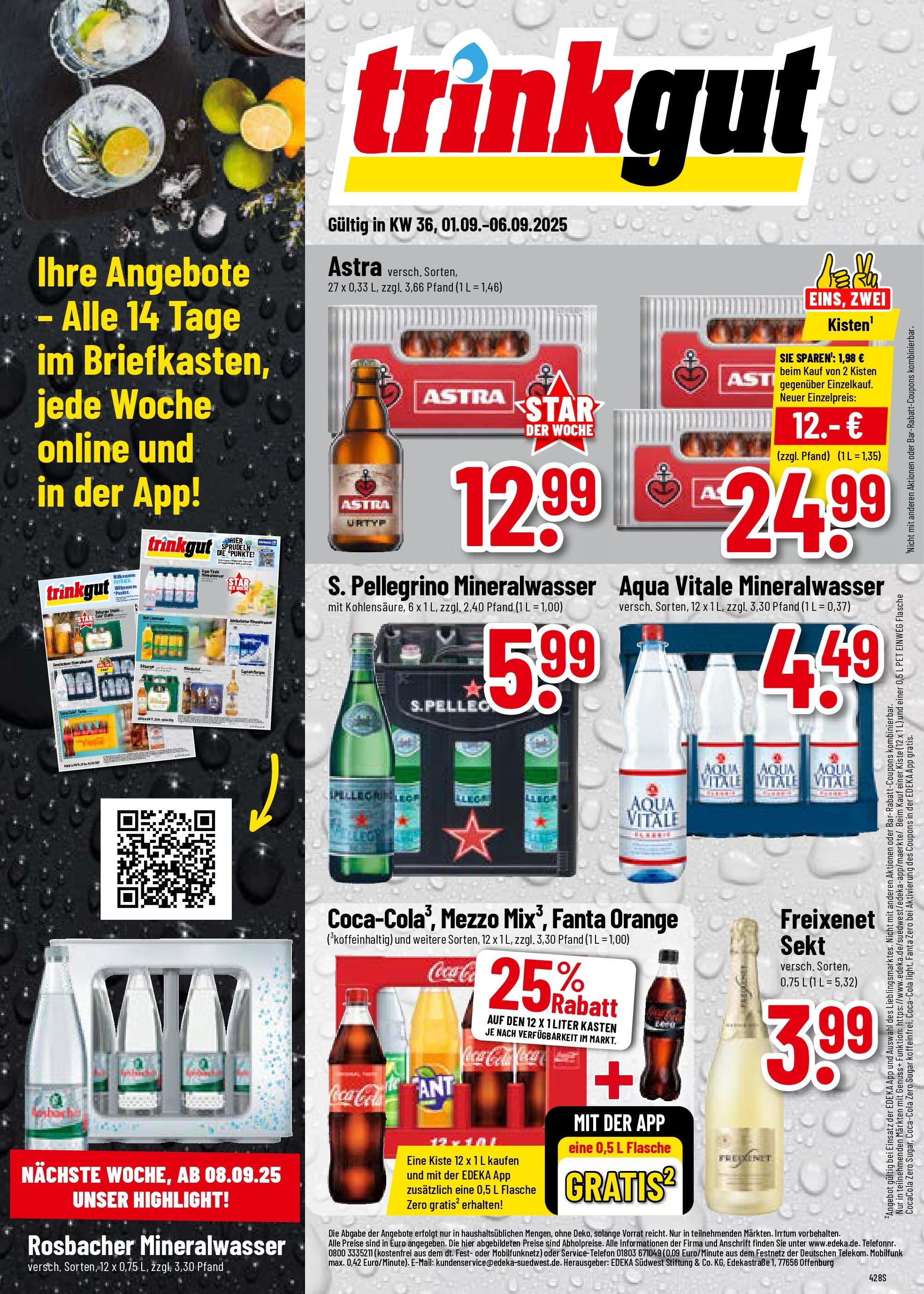 trinkgut - Trinkgut-Prospekt gültig vom 01.09. bis 06.09.