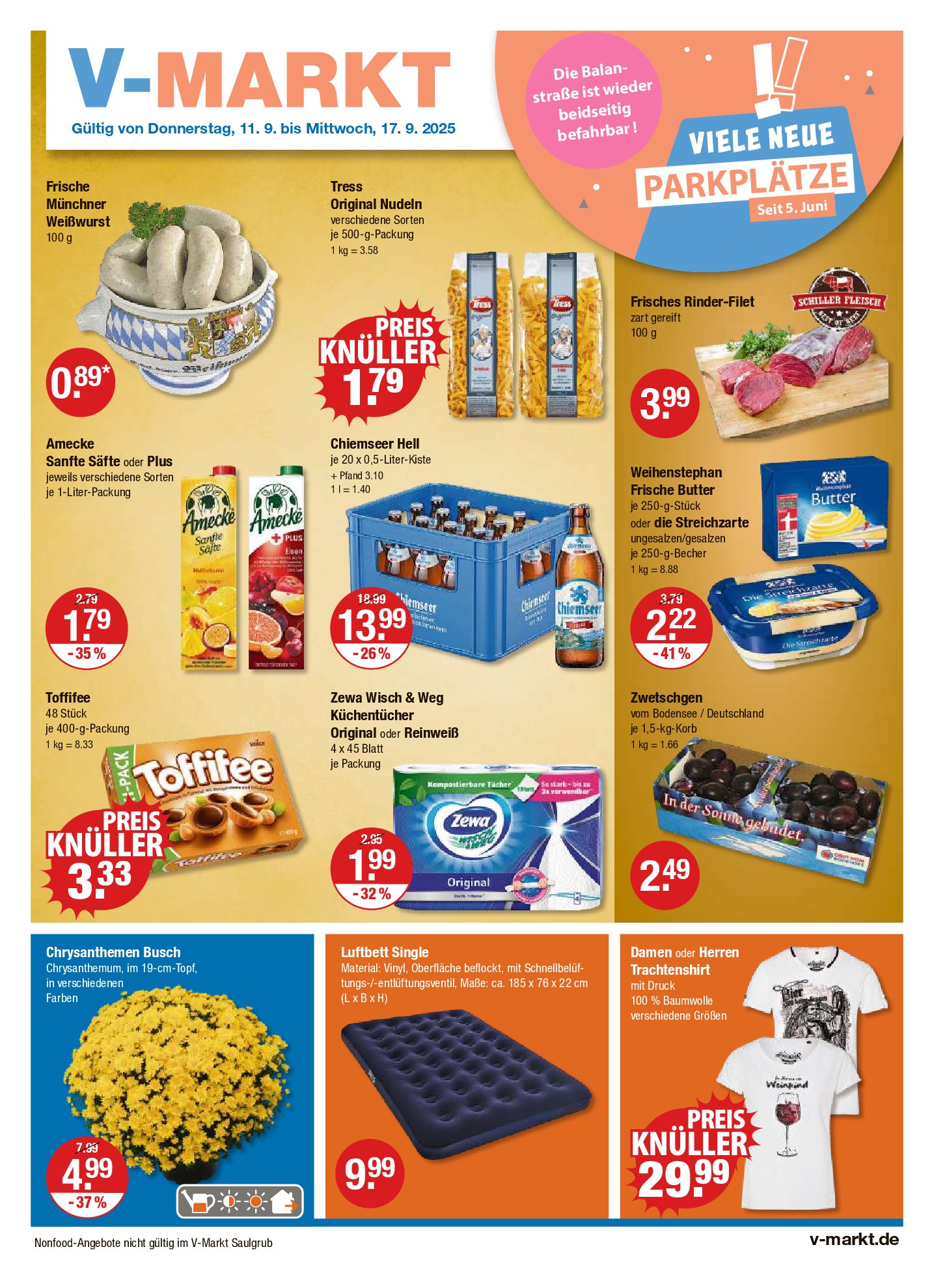 vmarkt - V-Markt - Schwaben / Oberbayern-Prospekt gültig vom 11.09. bis 17.09.