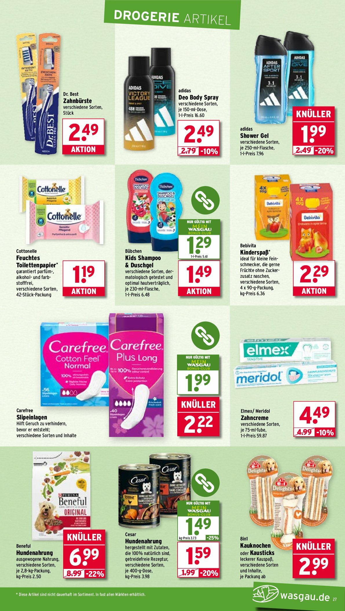 wasgau - Wasgau-Prospekt gültig vom 01.09. bis 06.09. - page: 27