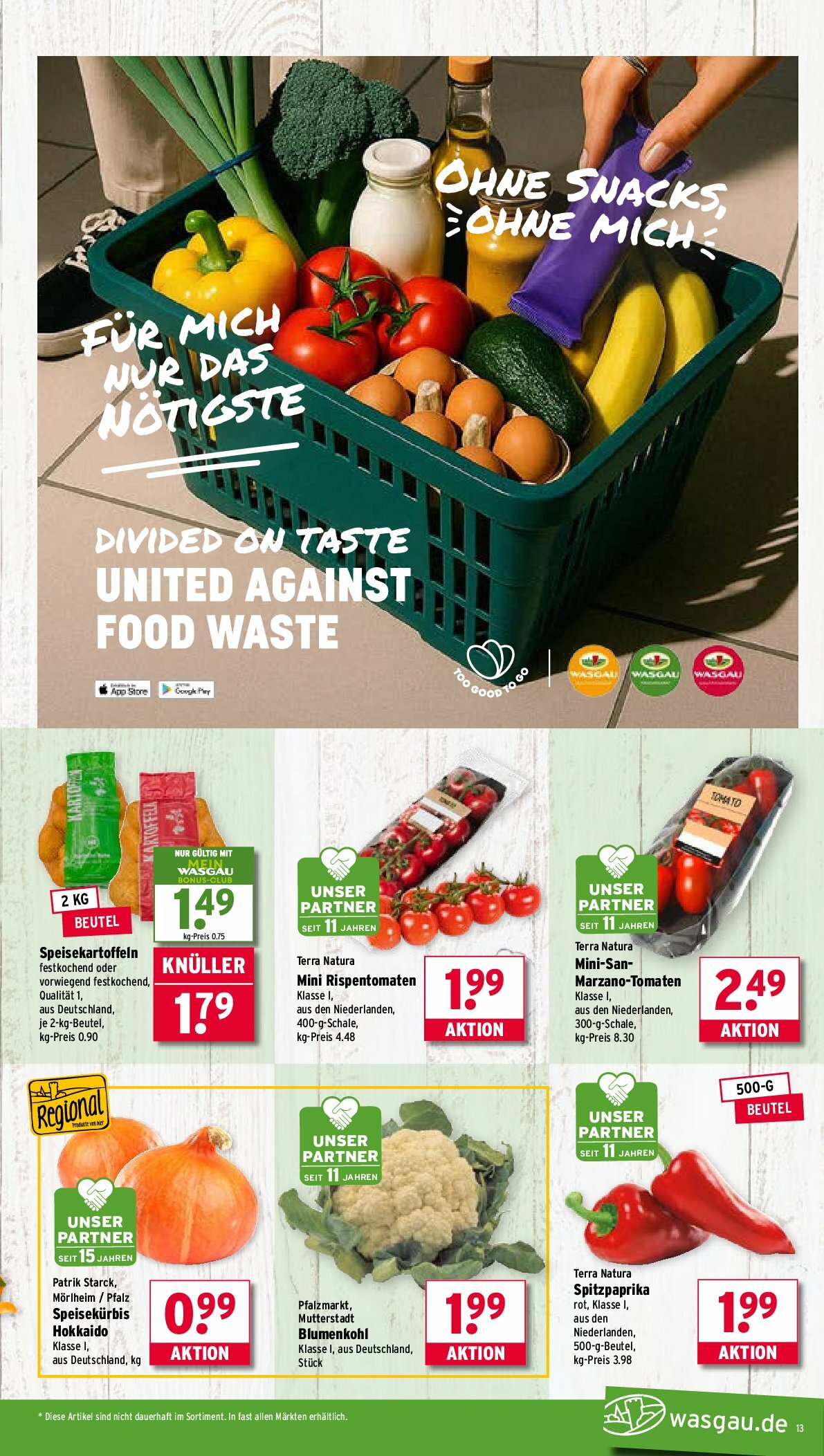 wasgau - Wasgau-Prospekt gültig vom 01.09. bis 06.09. - page: 13