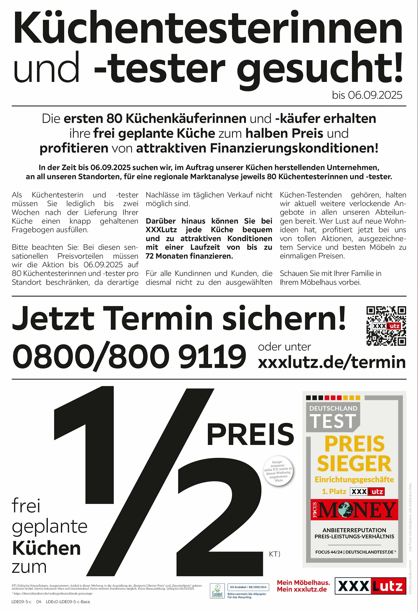 xxxlutz - XXXlutz - Personalrabatt für alle-Prospekt gültig vom 01.09. bis 06.09. - page: 4