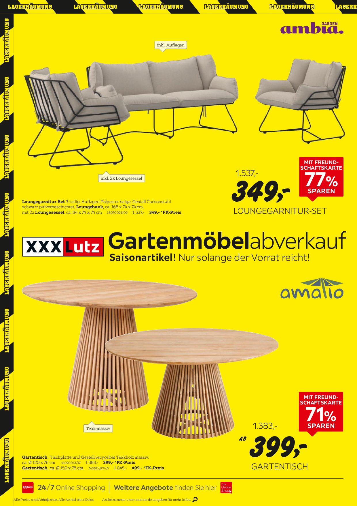 xxxlutz - XXXlutz - Gartenmöbelabverkauf-Prospekt gültig vom 01.09. bis 14.09. - page: 8