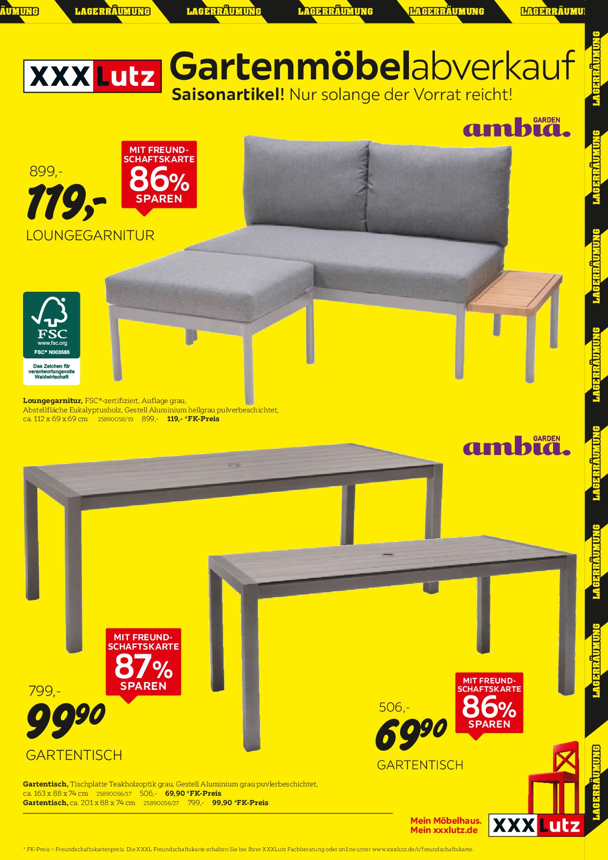 xxxlutz - XXXlutz - Gartenmöbelabverkauf-Prospekt gültig vom 01.09. bis 14.09. - page: 11