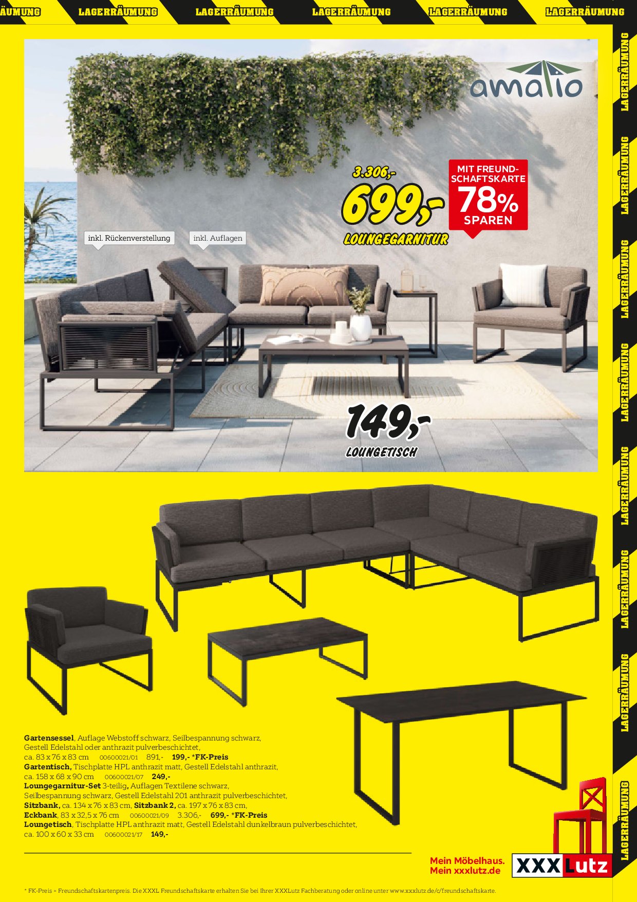 xxxlutz - XXXlutz - Gartenmöbelabverkauf-Prospekt gültig vom 01.09. bis 14.09. - page: 9